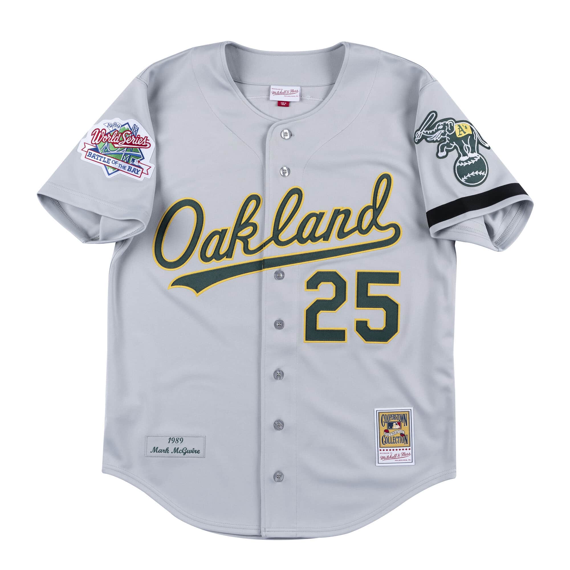 Authentic Jersey Oakland Athletics Road World Series 1989 Mark McGwire - vstockx