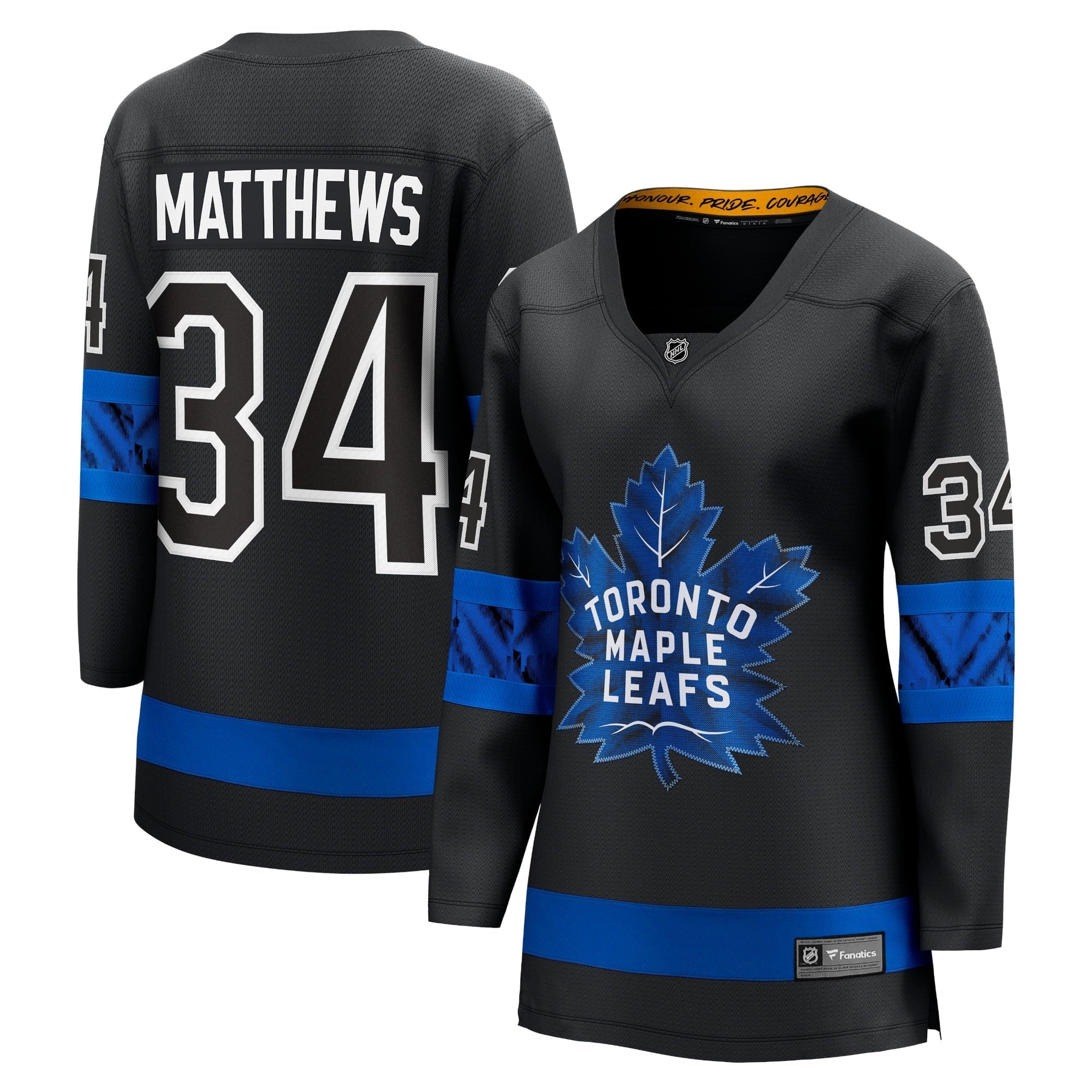 Women's Fanatics Branded Auston Matthews Black Toronto Maple Leafs Alternate Premier Breakaway Reversible Player Jersey - vstockx