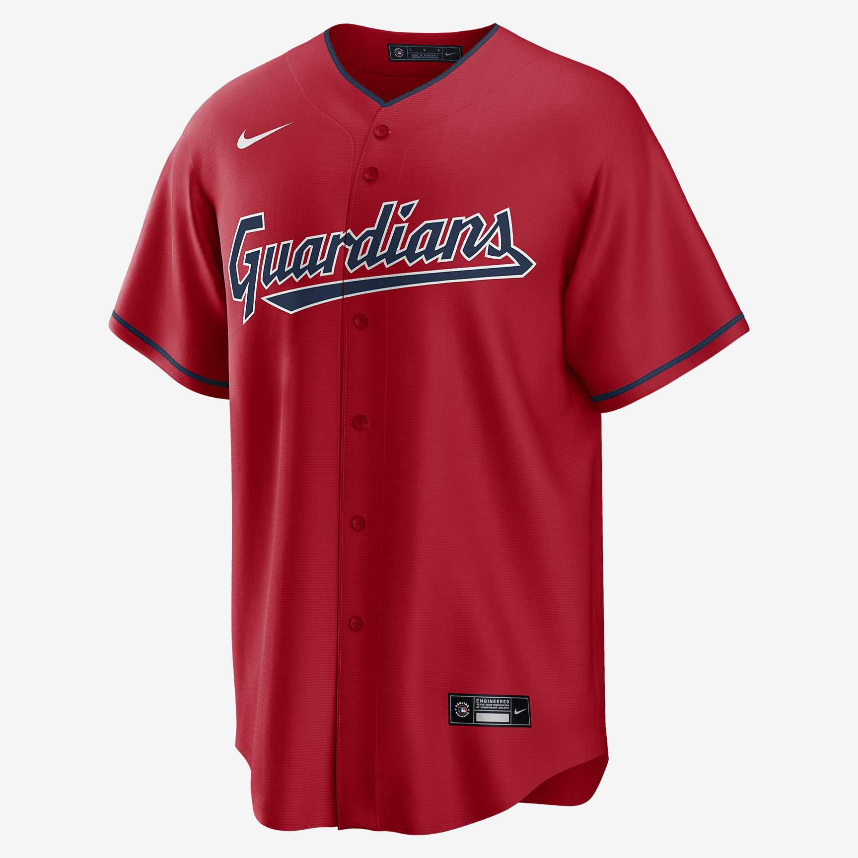 MLB Cleveland Guardians (Jose Ramirez) Men's Replica Baseball Jersey - Red - vstockx