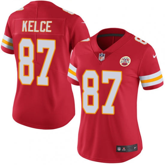 Women's Kansas City Chiefs Travis Kelce Limited Player Jersey Red - vstockx