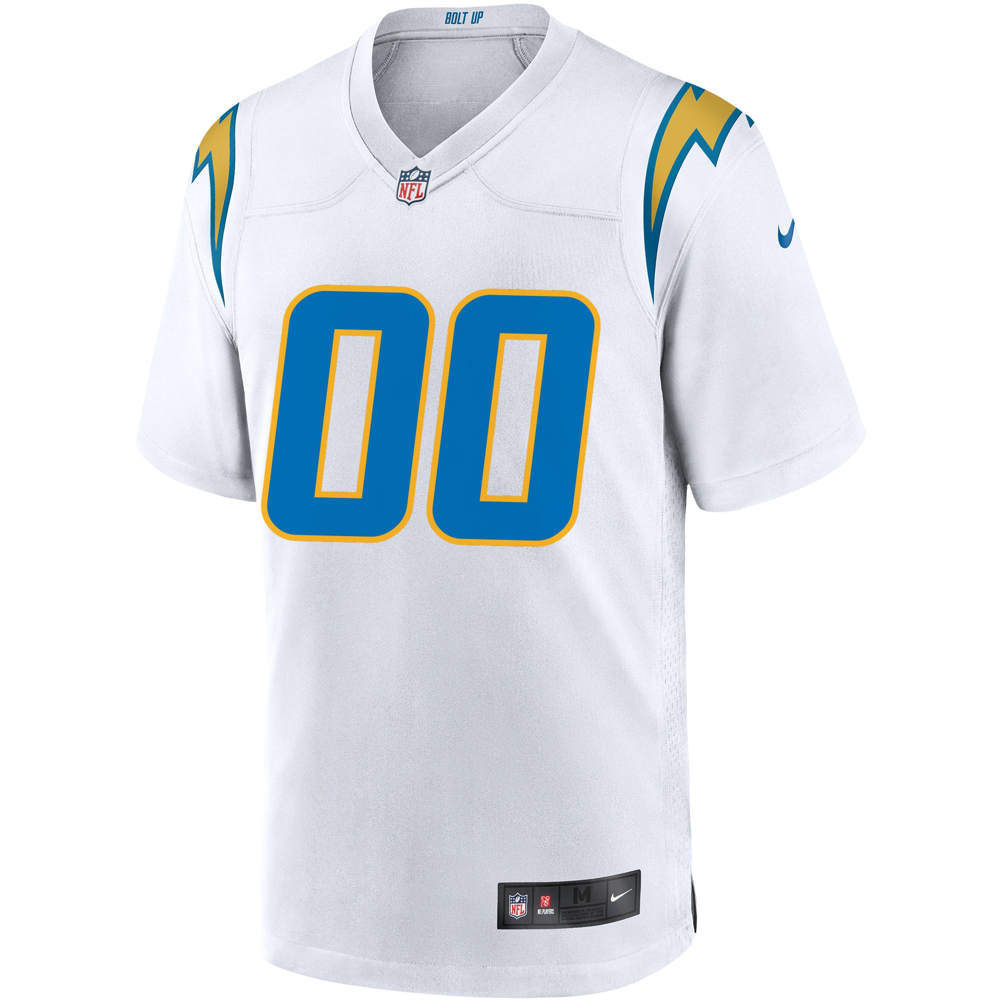 Los Angeles Chargers Nike Custom Game Jersey - White - vstockx