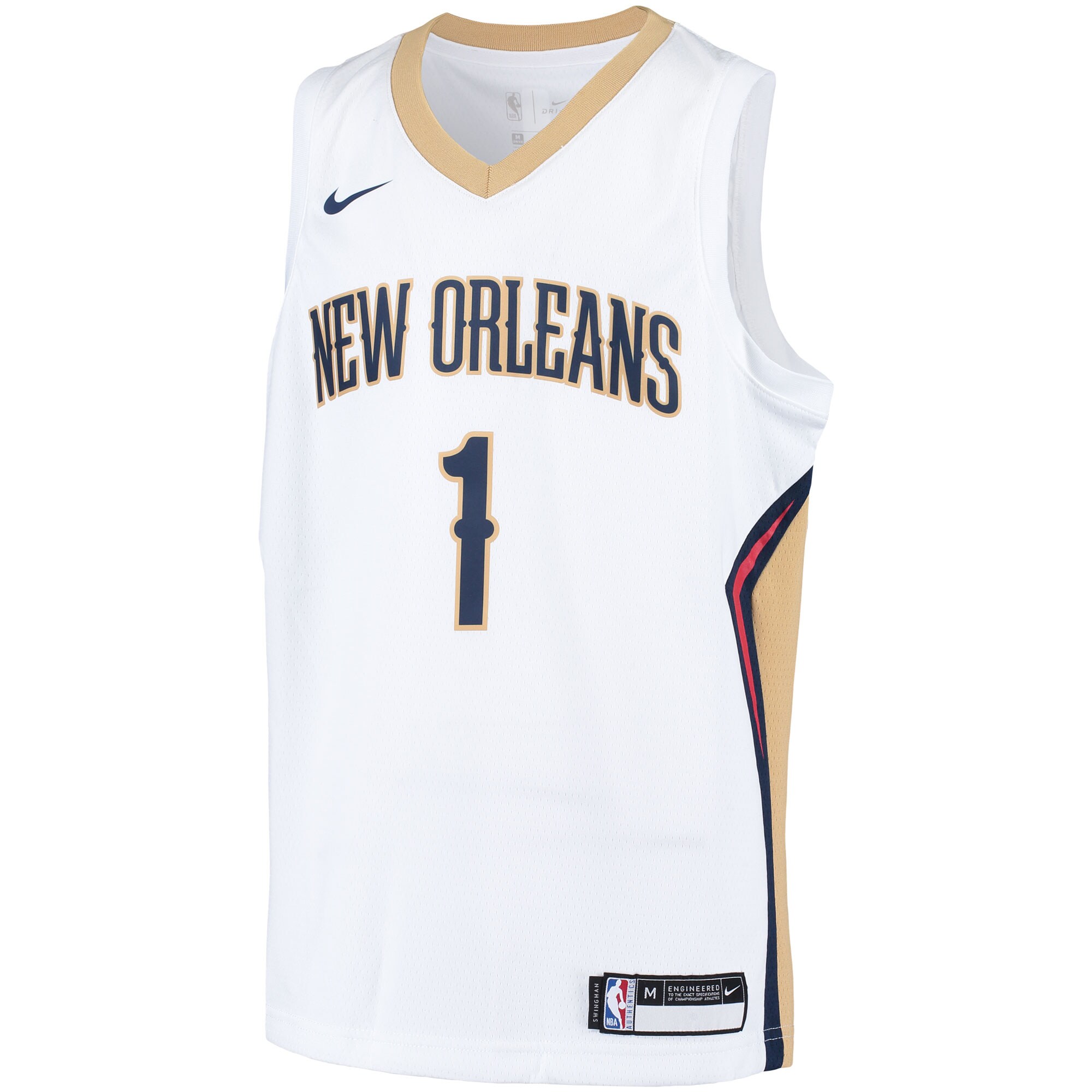 Zion Williamson New Orleans Pelicans Nike Youth Swingman Player Jersey - Association Edition - White - vstockx