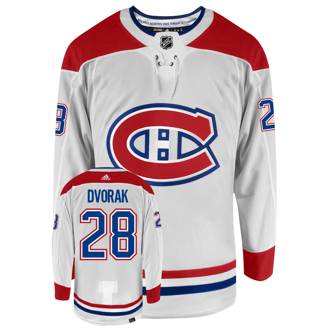 Christian Dvorak Montreal Canadiens Adidas Primegreen Authentic NHL Hockey Jersey - vstockx