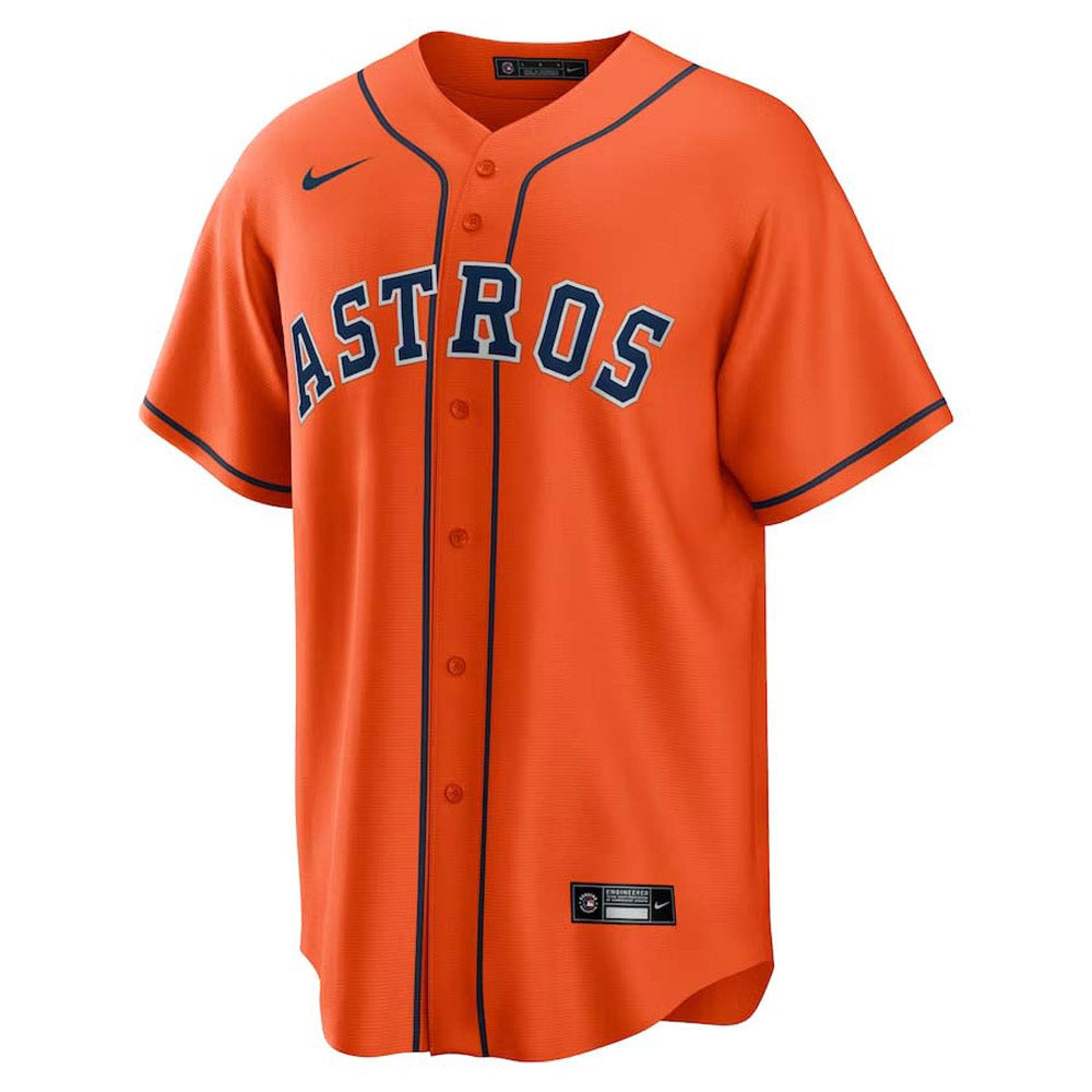 Men's Houston Astros George Springer Replica Alternate Jersey - Orange - vstockx