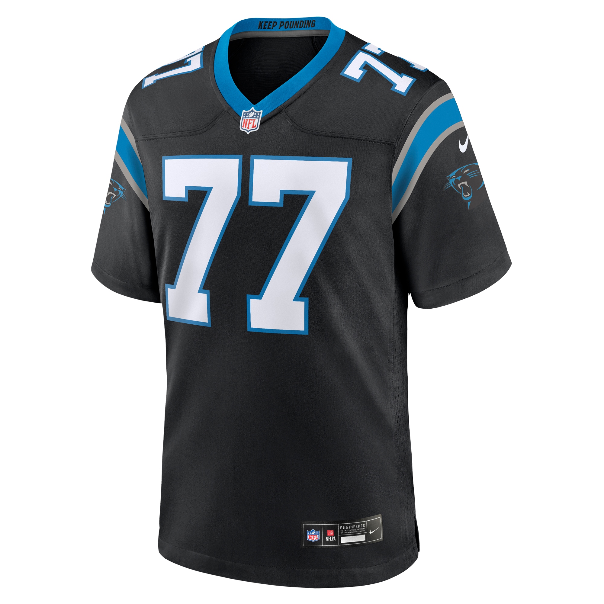 Deonte Brown Carolina Panthers Nike Team Game Jersey - Black - vstockx
