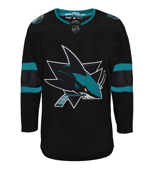 Customizable San Jose Sharks Adidas Primegreen Authentic NHL Hockey Jersey - vstockx