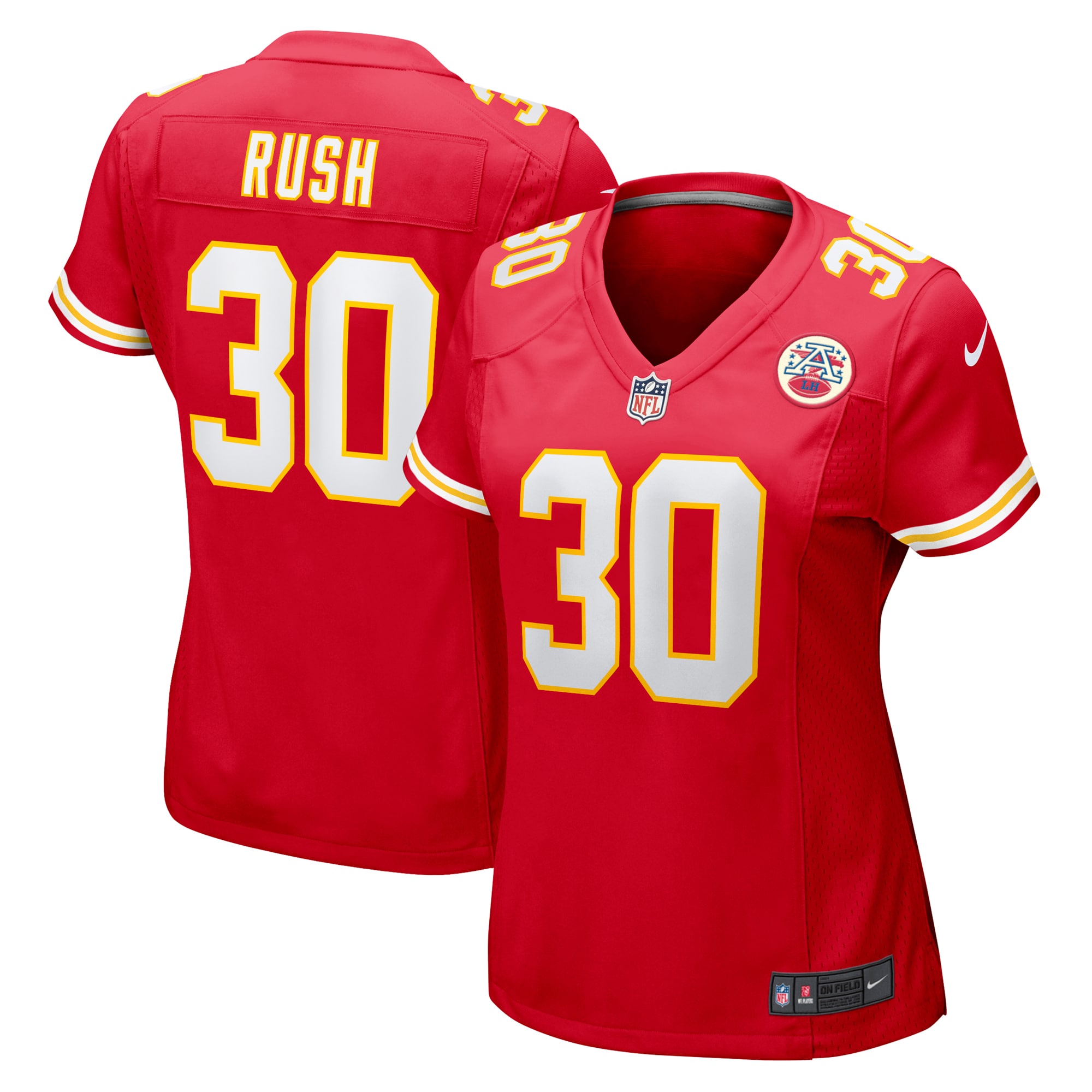 Darius Rush Kansas City Chiefs Nike Women's Team Game Jersey - Red - vstockx