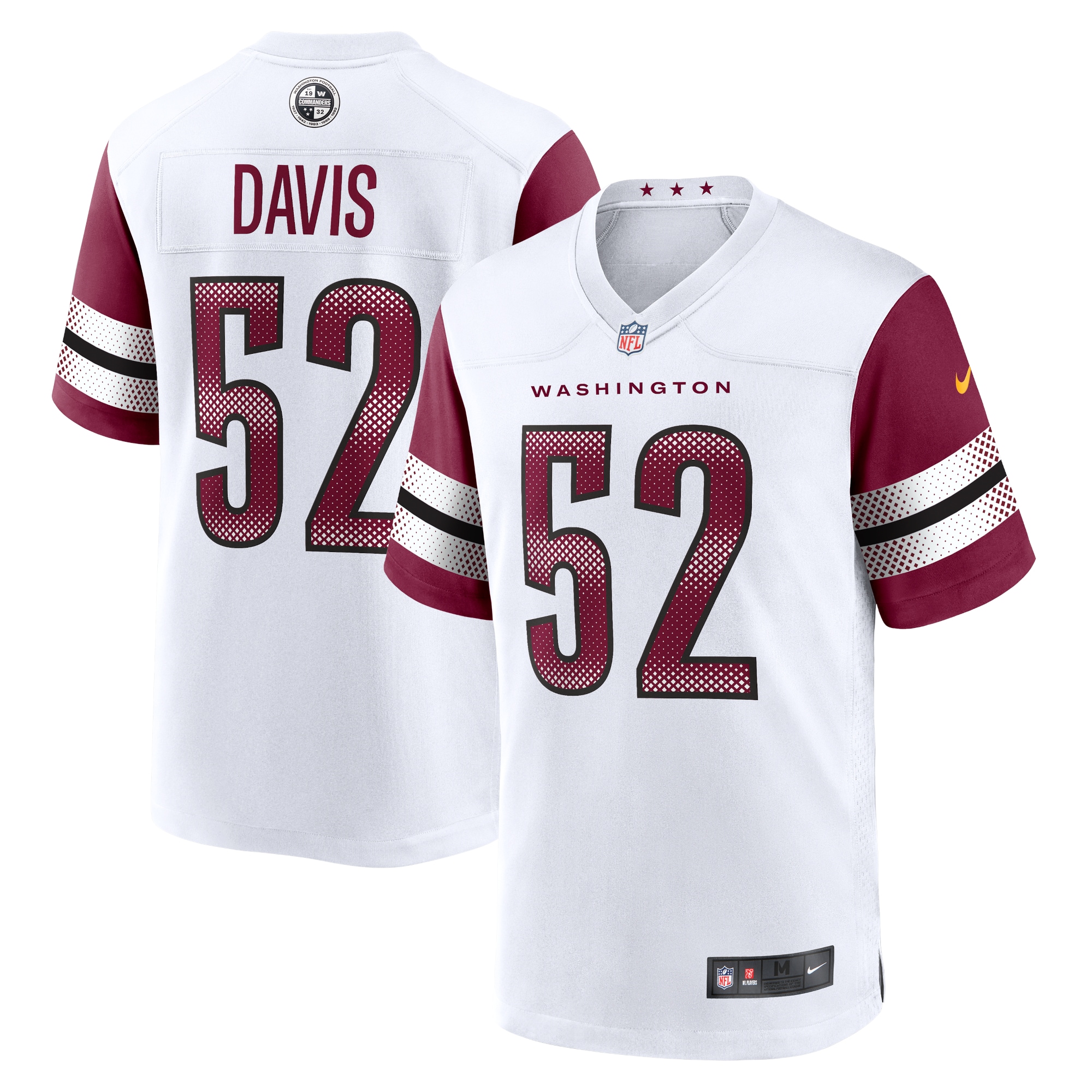 Jamin Davis Washington Commanders Nike Game Jersey - White - vstockx