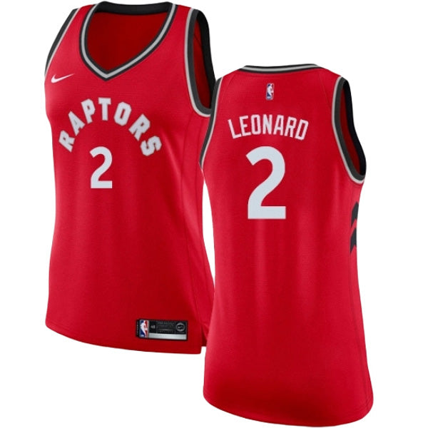 Women's Toronto Raptors Kawhi Leonard Icon Edition Jersey - Red - vstockx