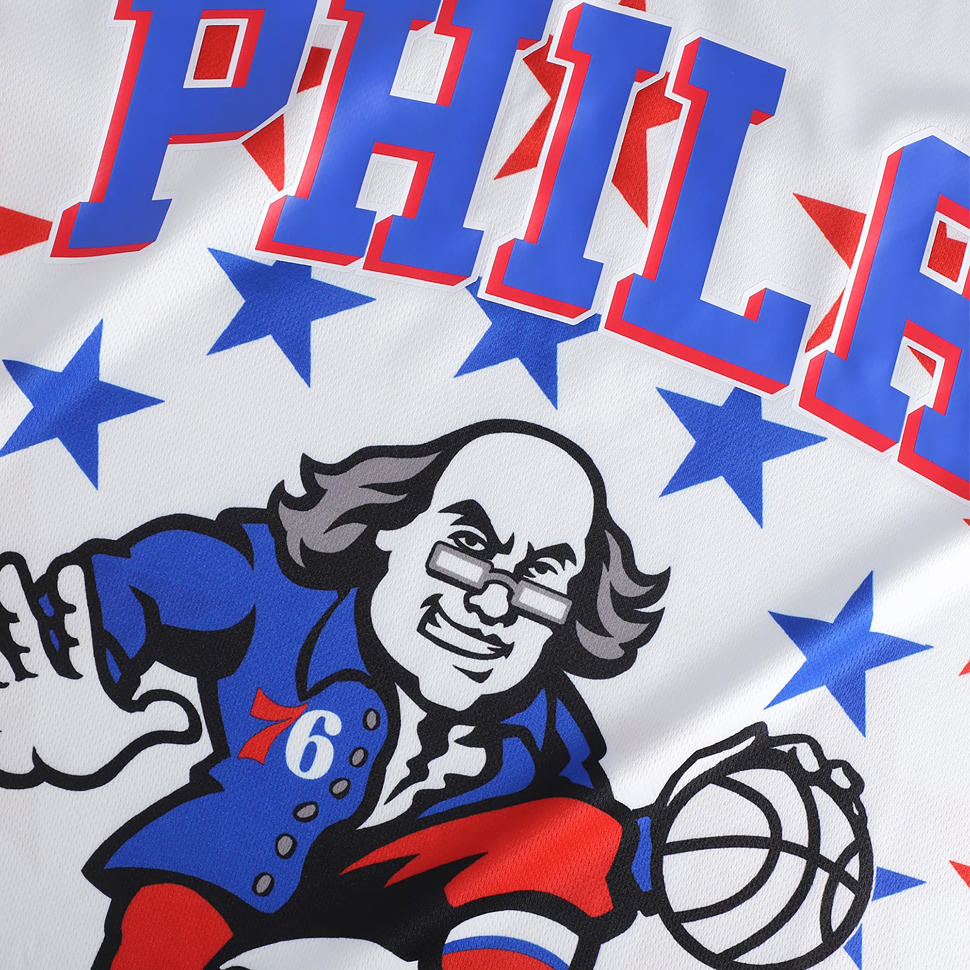 Philadelphia 76ers NBA & KidSuper Studios by Fanatics Unisex Hometown Jersey - White - vstockx