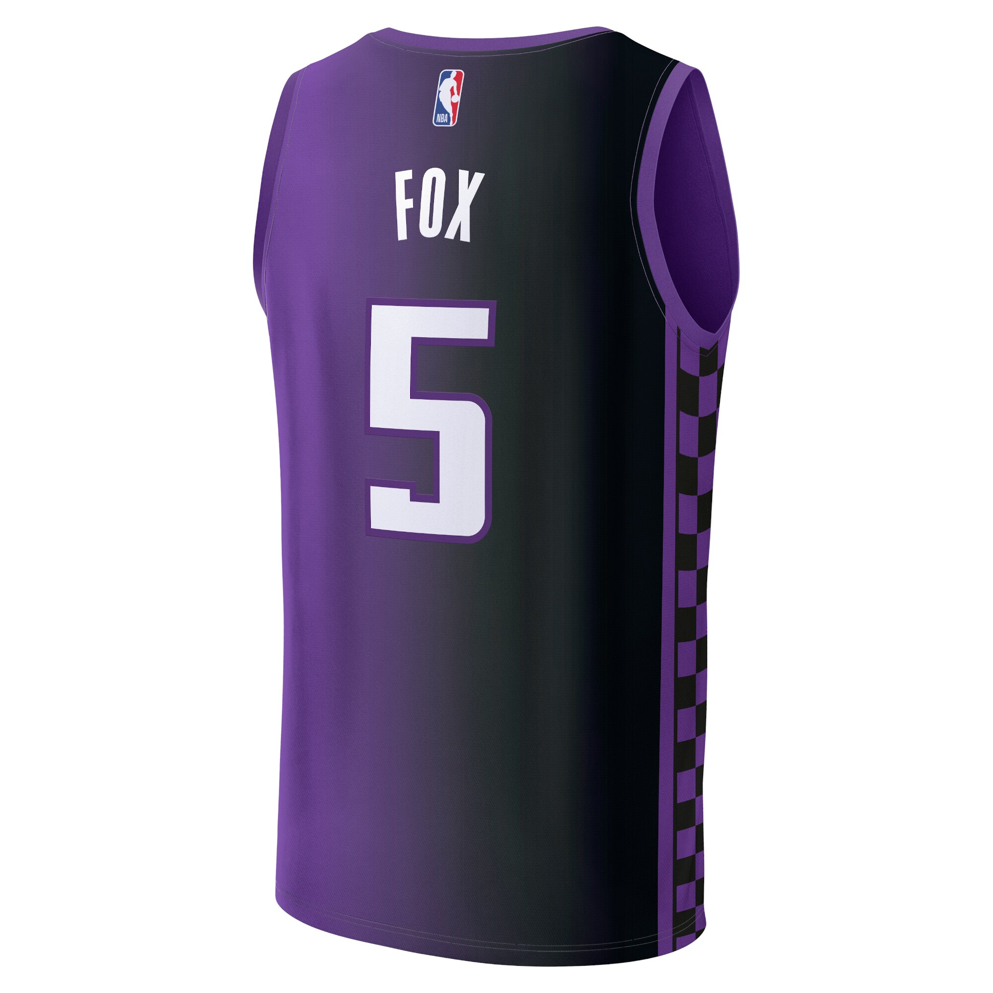 De'Aaron Fox Sacramento Kings Fanatics Branded Youth Fast Break Player Jersey - Statement Edition - Purple - vstockx