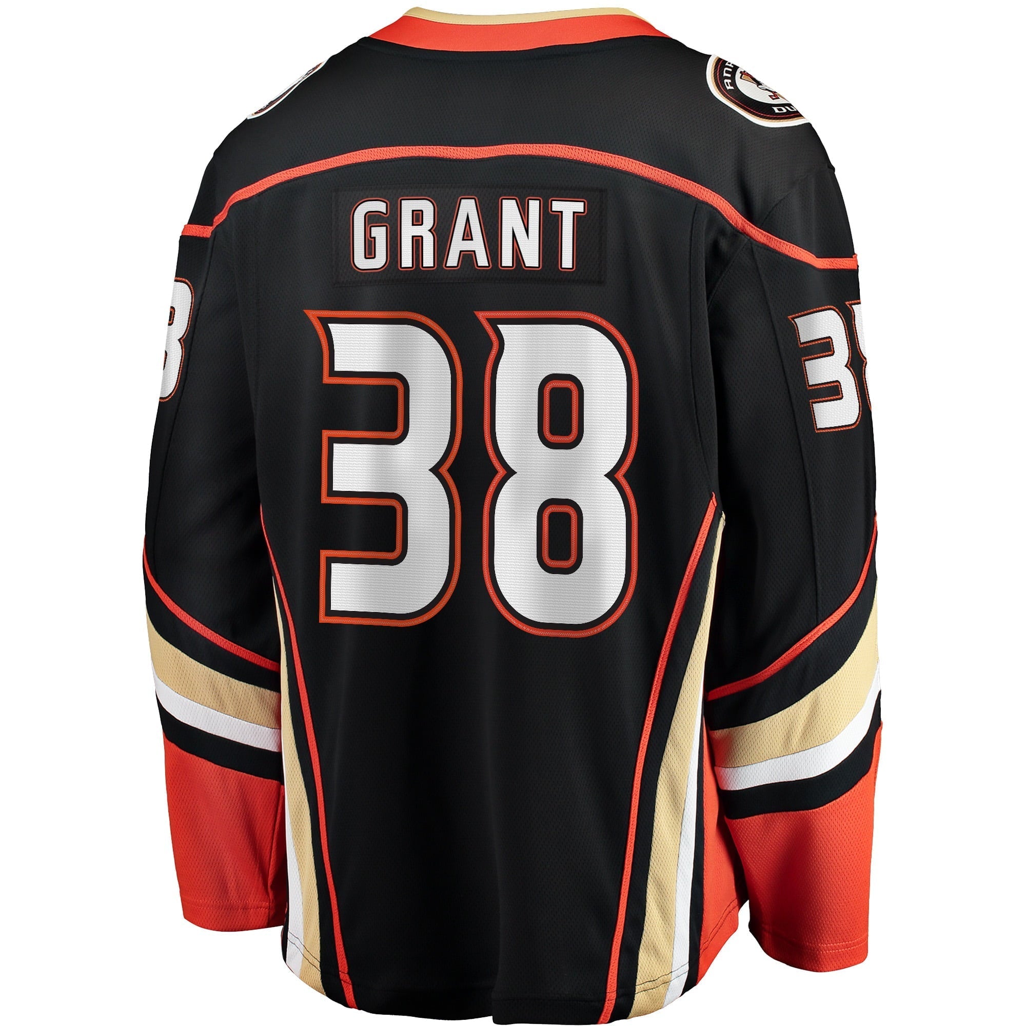 Men's Fanatics Branded Derek Grant Black Anaheim Ducks Home Breakaway Player Jersey - vstockx