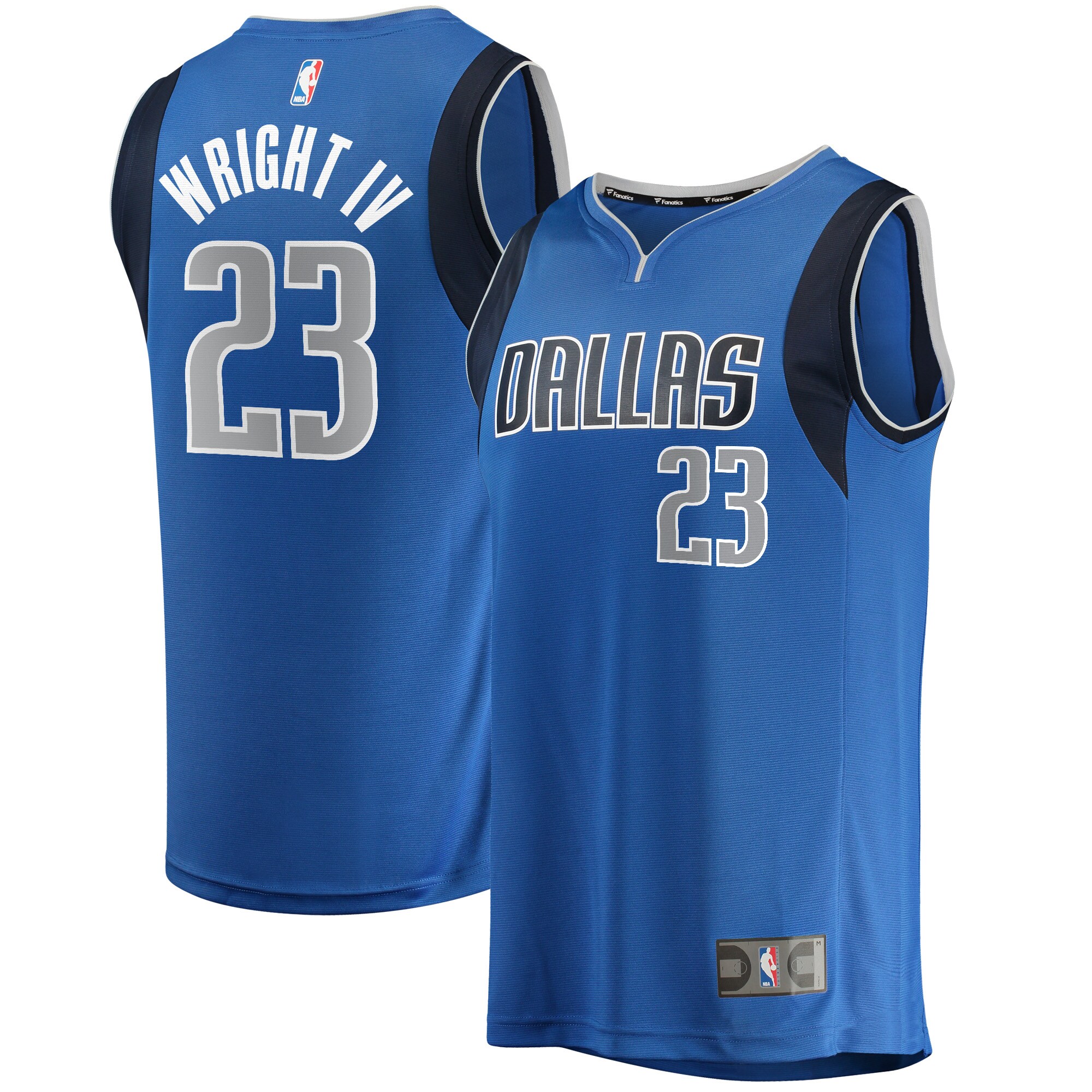 McKinley Wright IV Dallas Mavericks Fanatics Branded Youth Fast Break Player Jersey - Icon Edition - Blue - vstockx