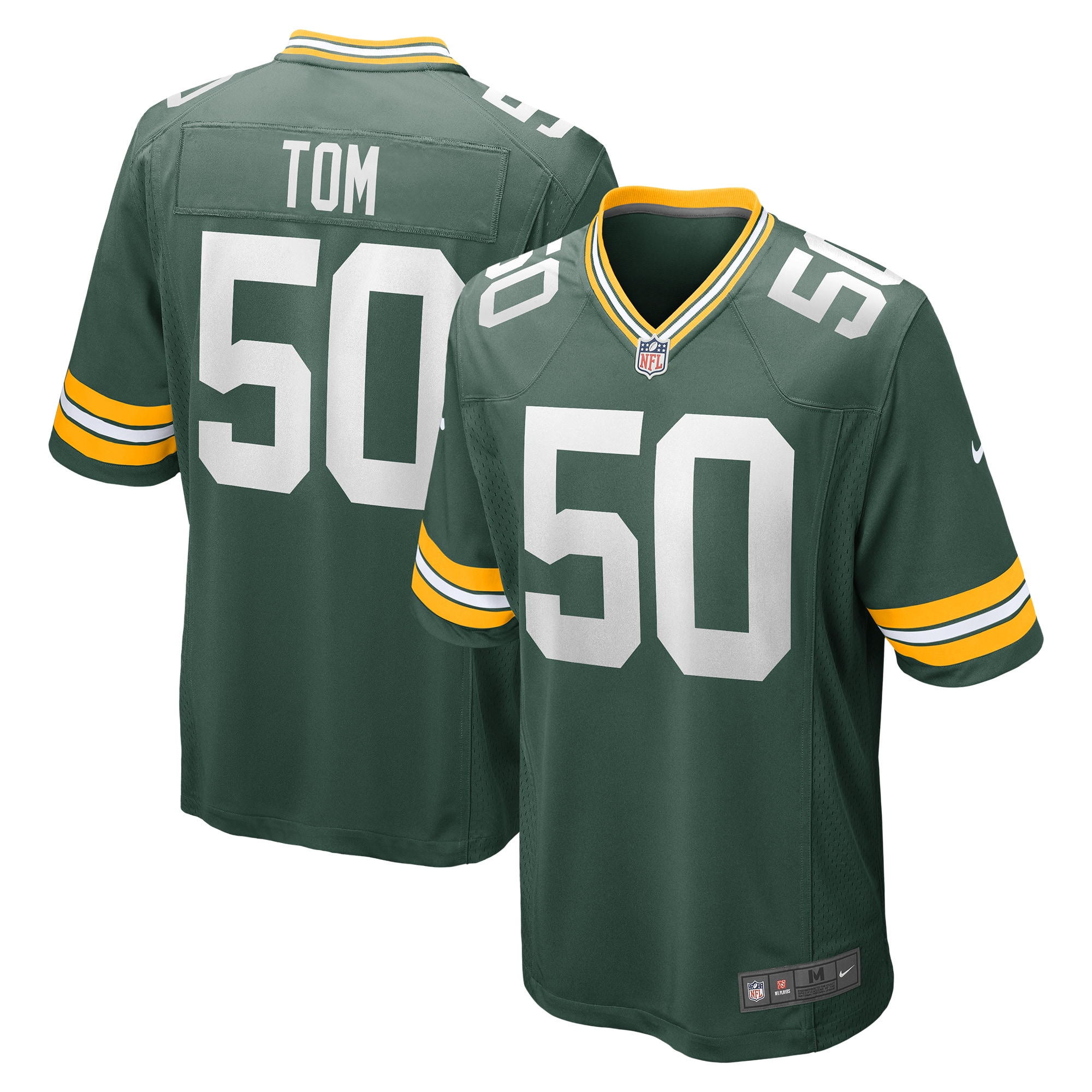 Zach Tom Green Bay Packers Nike Game Player Jersey - Green - vstockx