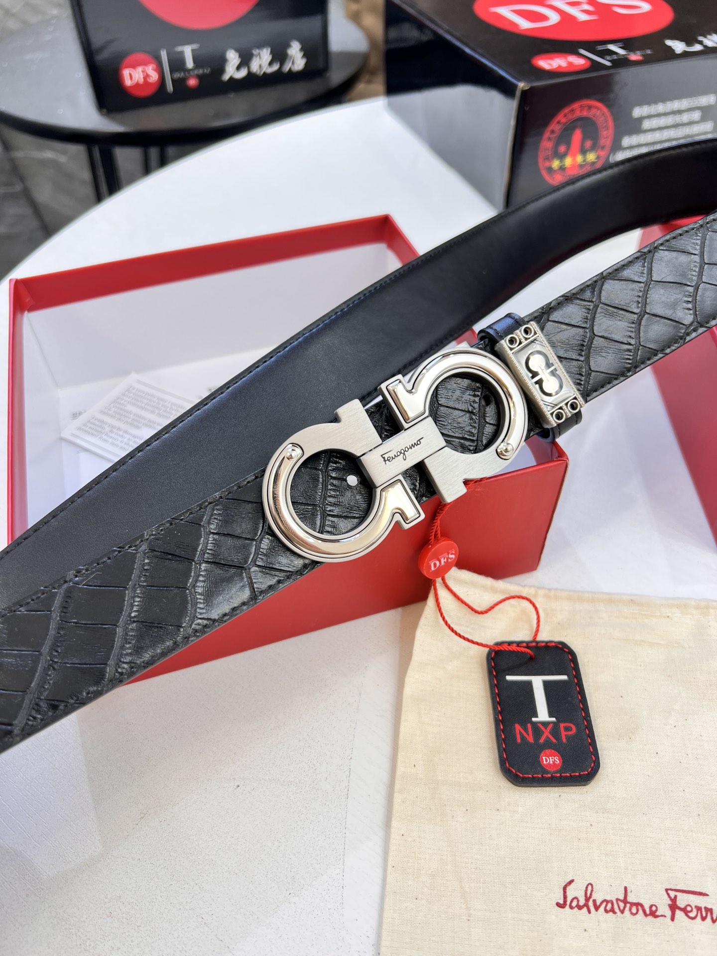 Streetwear Belt Ferragamo 320366 size:3.5cm - vstockx