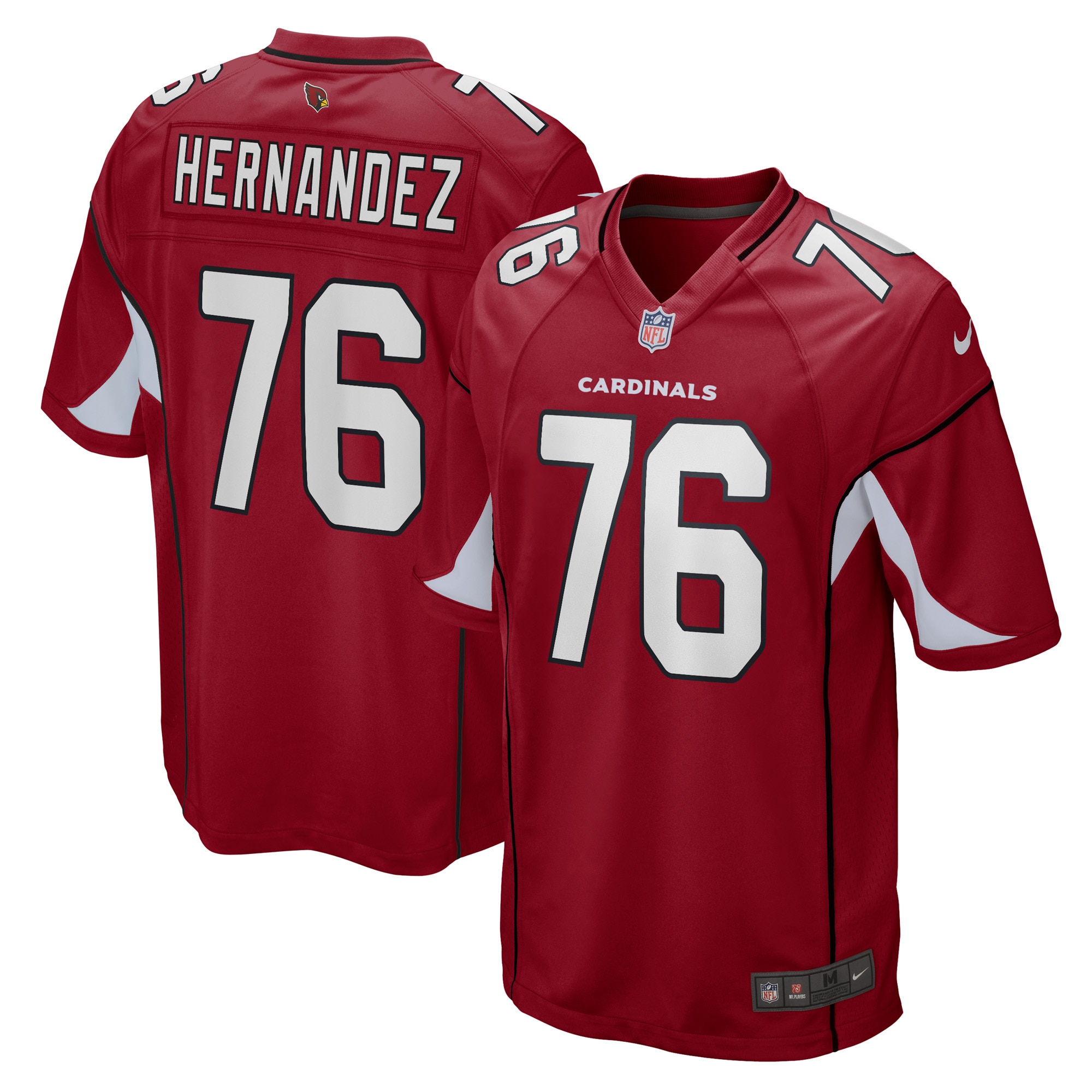 Will Hernandez Arizona Cardinals Nike Game Player Jersey - Cardinal - vstockx