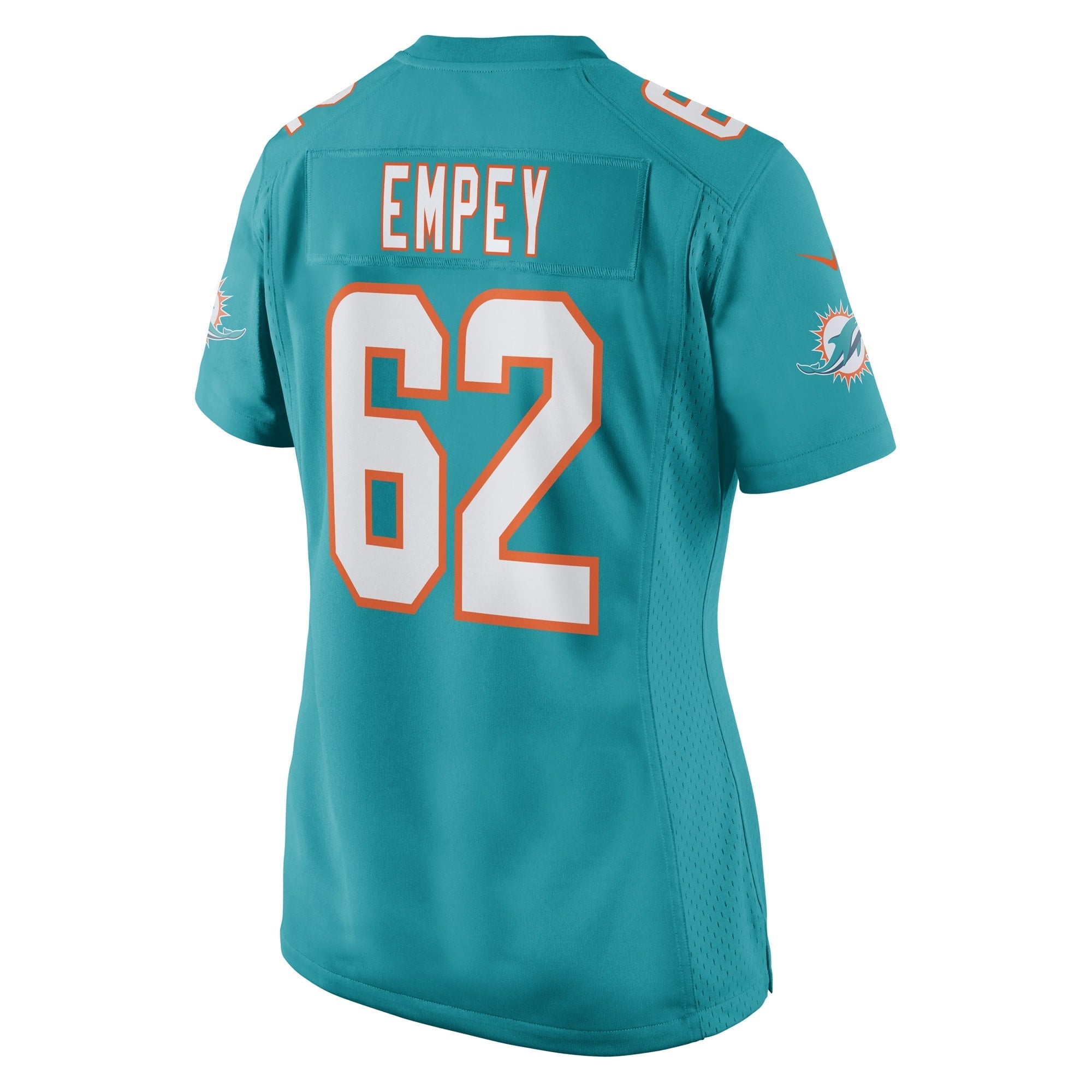 Women's Nike James Empey Aqua Miami Dolphins Game Player Jersey - vstockx