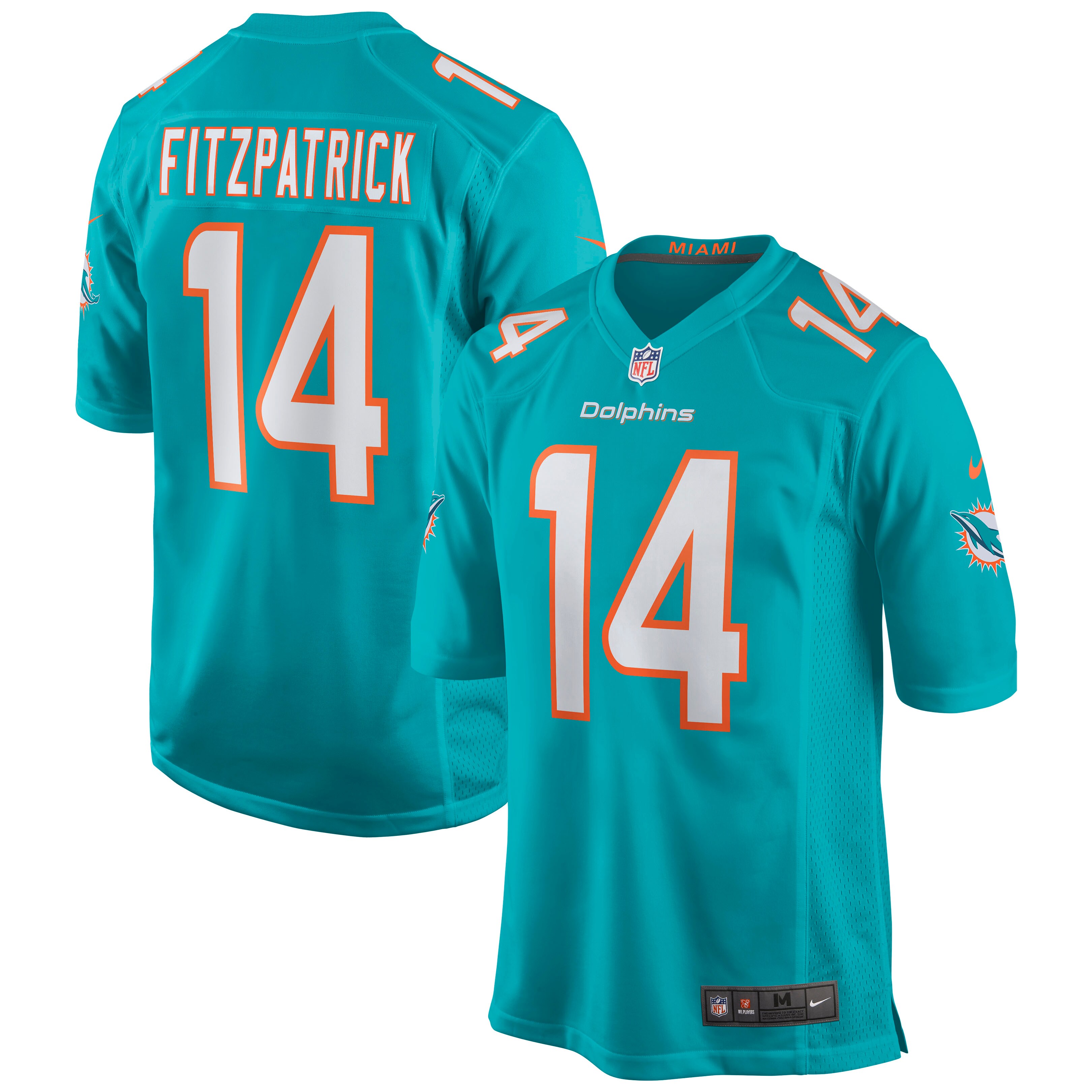 Ryan Fitzpatrick Miami Dolphins Nike Game Jersey - Aqua - vstockx
