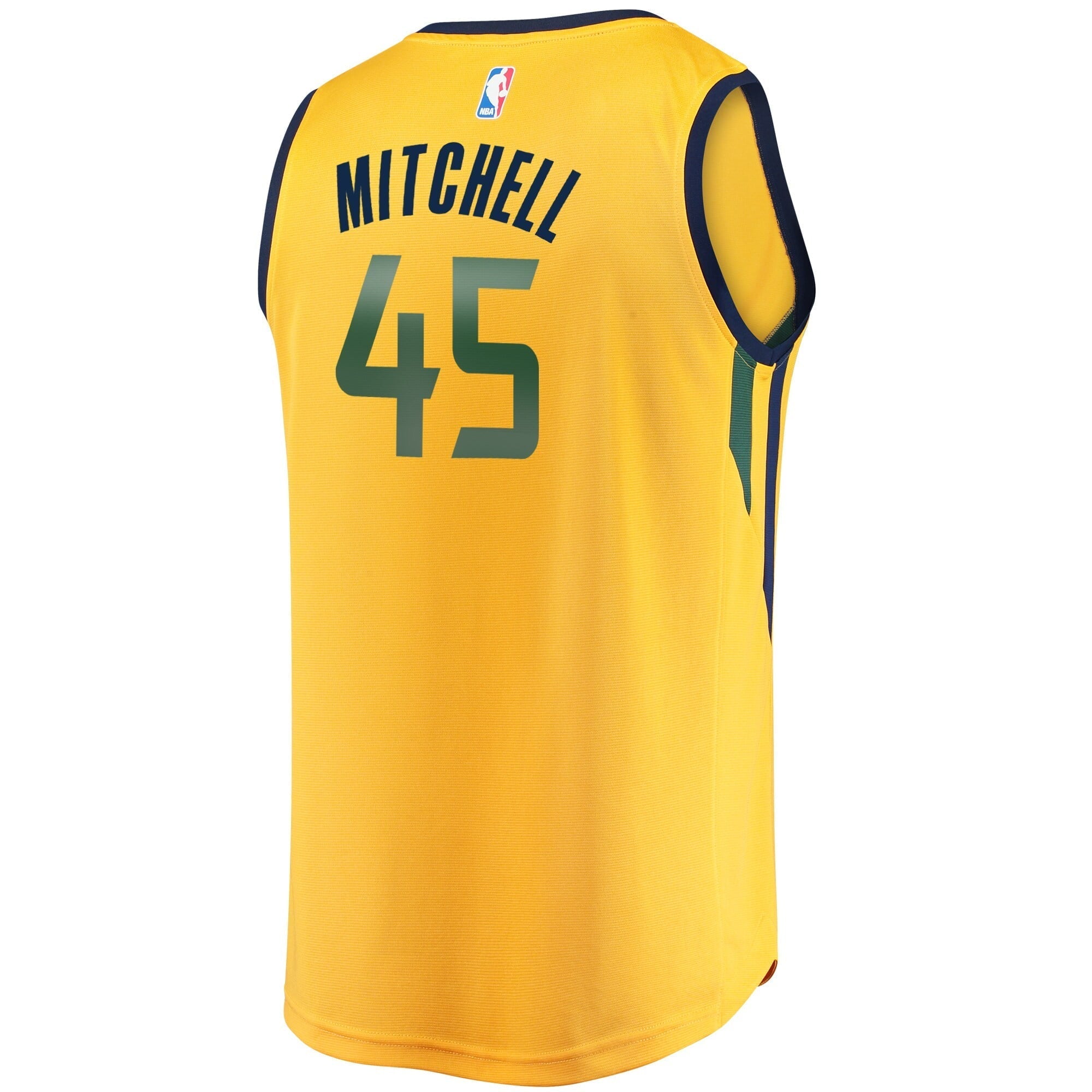 Men's Fanatics Branded Donovan Mitchell Gold Utah Jazz Fast Break Replica Jersey - Statement Edition - vstockx