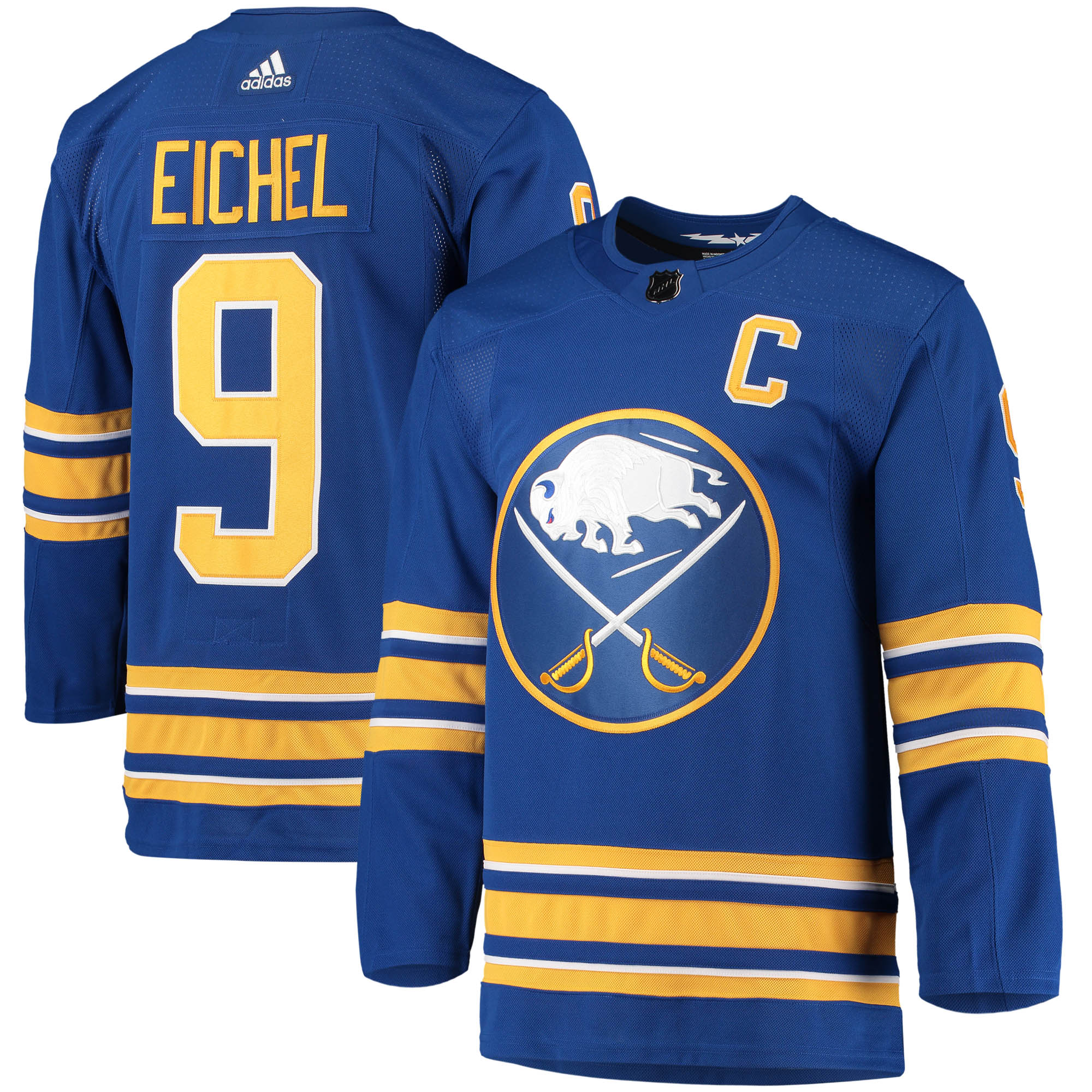Jack Eichel Buffalo Sabres adidas Home Primegreen Authentic Pro Player Jersey - Royal - vstockx