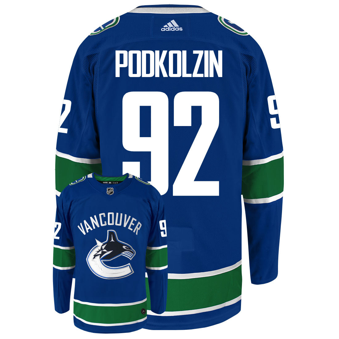 Vasily Podkolzin Vancouver Canucks Adidas Primegreen Authentic NHL Hockey Jersey - vstockx