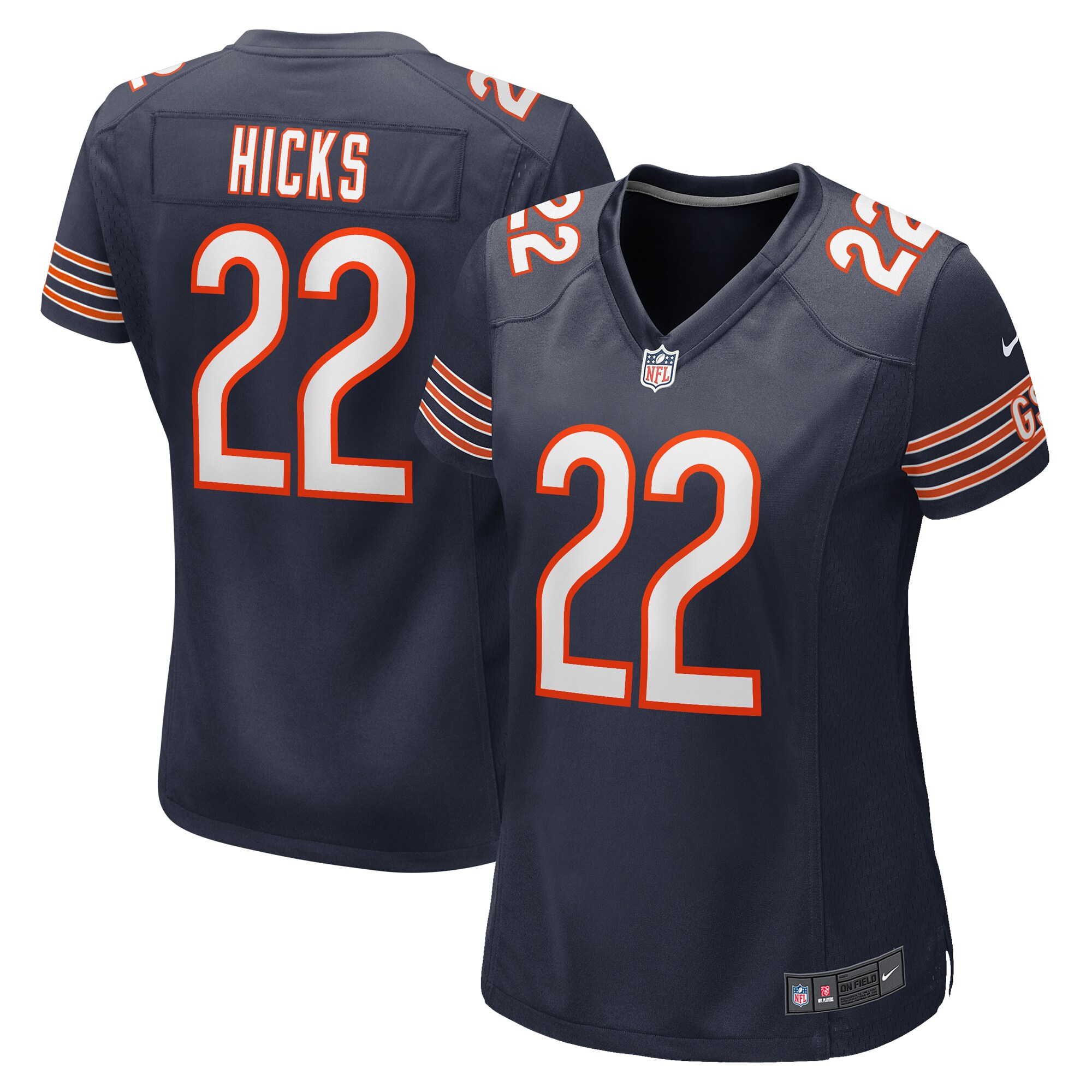 Elijah Hicks Chicago Bears Nike Women's Team Game Jersey - Navy - vstockx