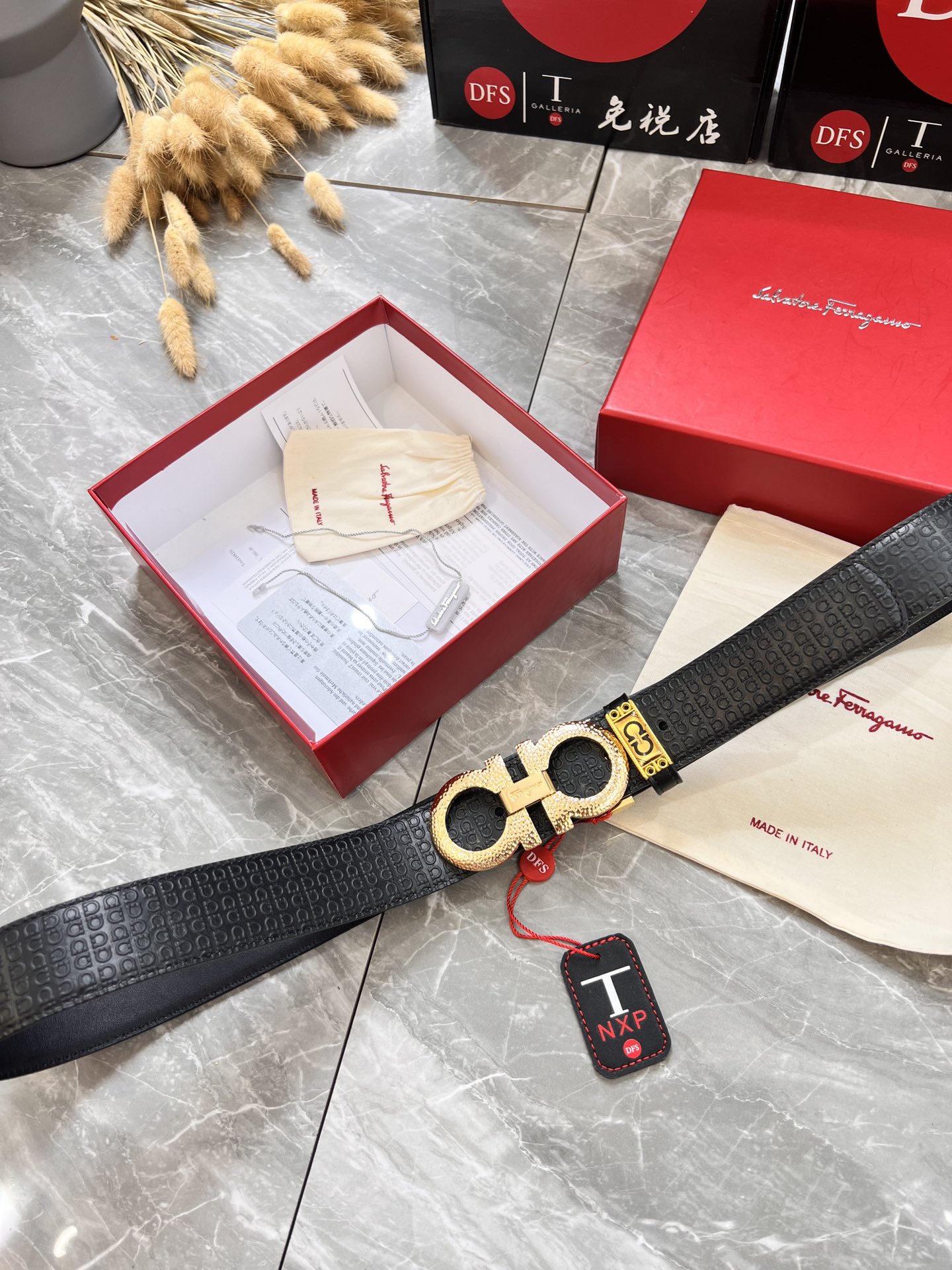 Streetwear Belt Ferragamo 319978 size:3.5cm - vstockx
