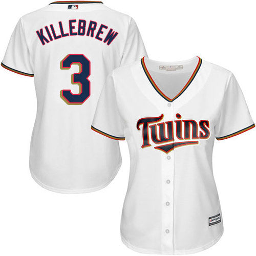 Women's Minnesota Twins Harmon Killebrew Replica Home Jersey - White - vstockx