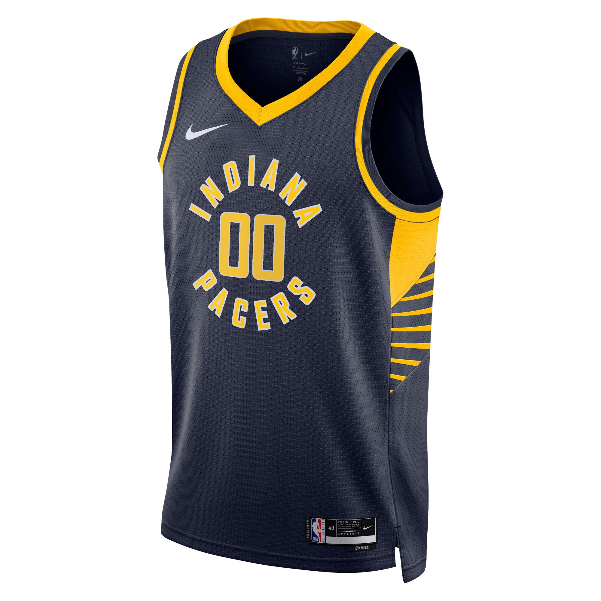 Indiana Pacers Nike Unisex 2022/23 Swingman Custom Jersey Navy - Icon Edition - vstockx