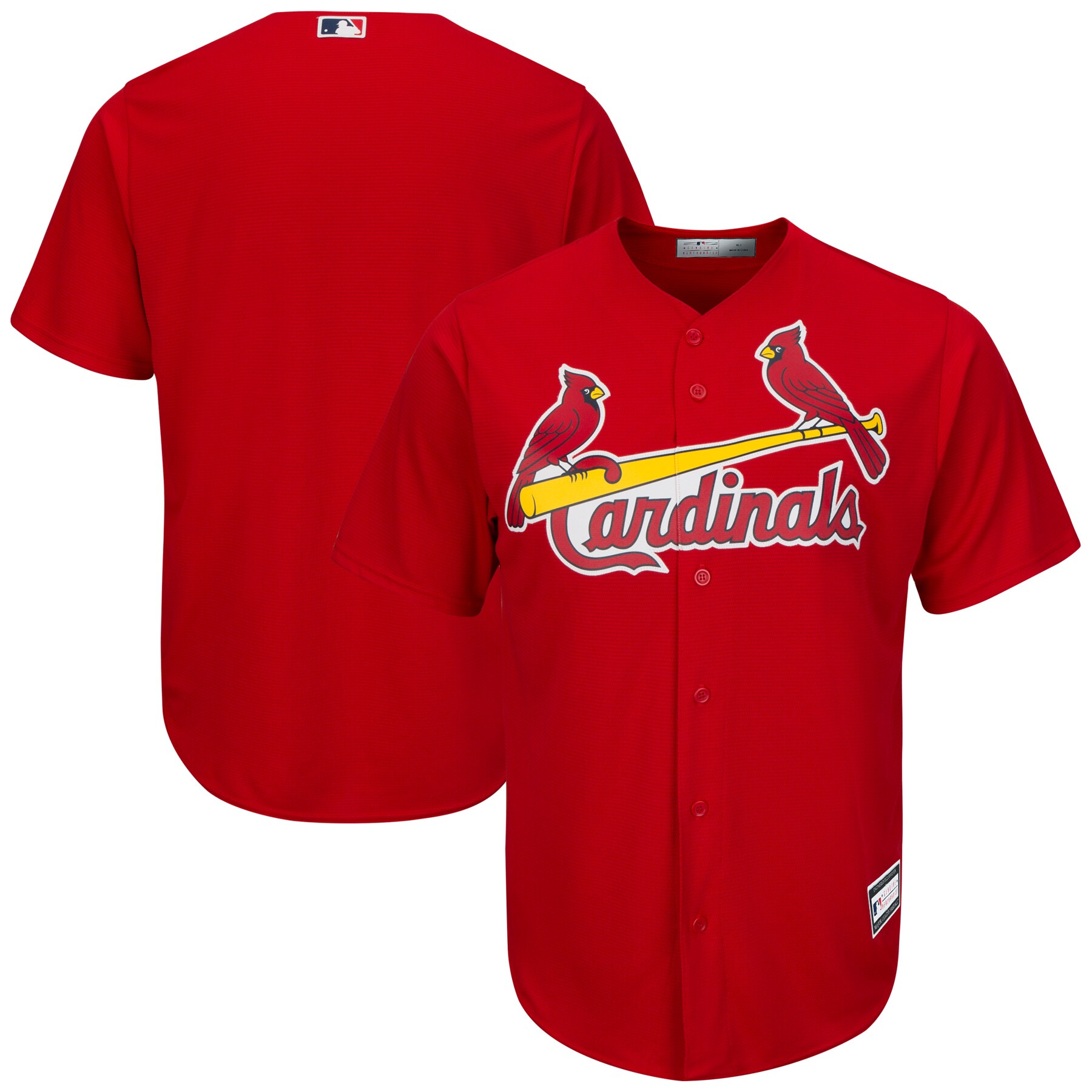 St. Louis Cardinals Big & Tall Replica Team Jersey - Red - vstockx