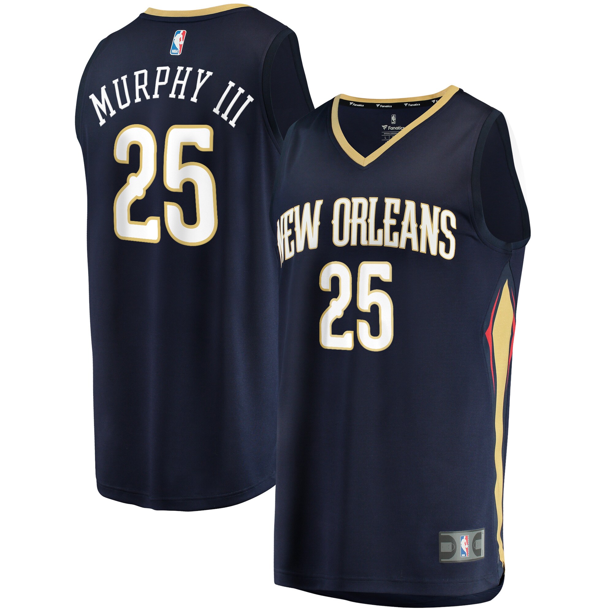 Trey Murphy III New Orleans Pelicans Fanatics Branded 2021/22 Fast Break Replica Jersey - Icon Edition - Navy - vstockx