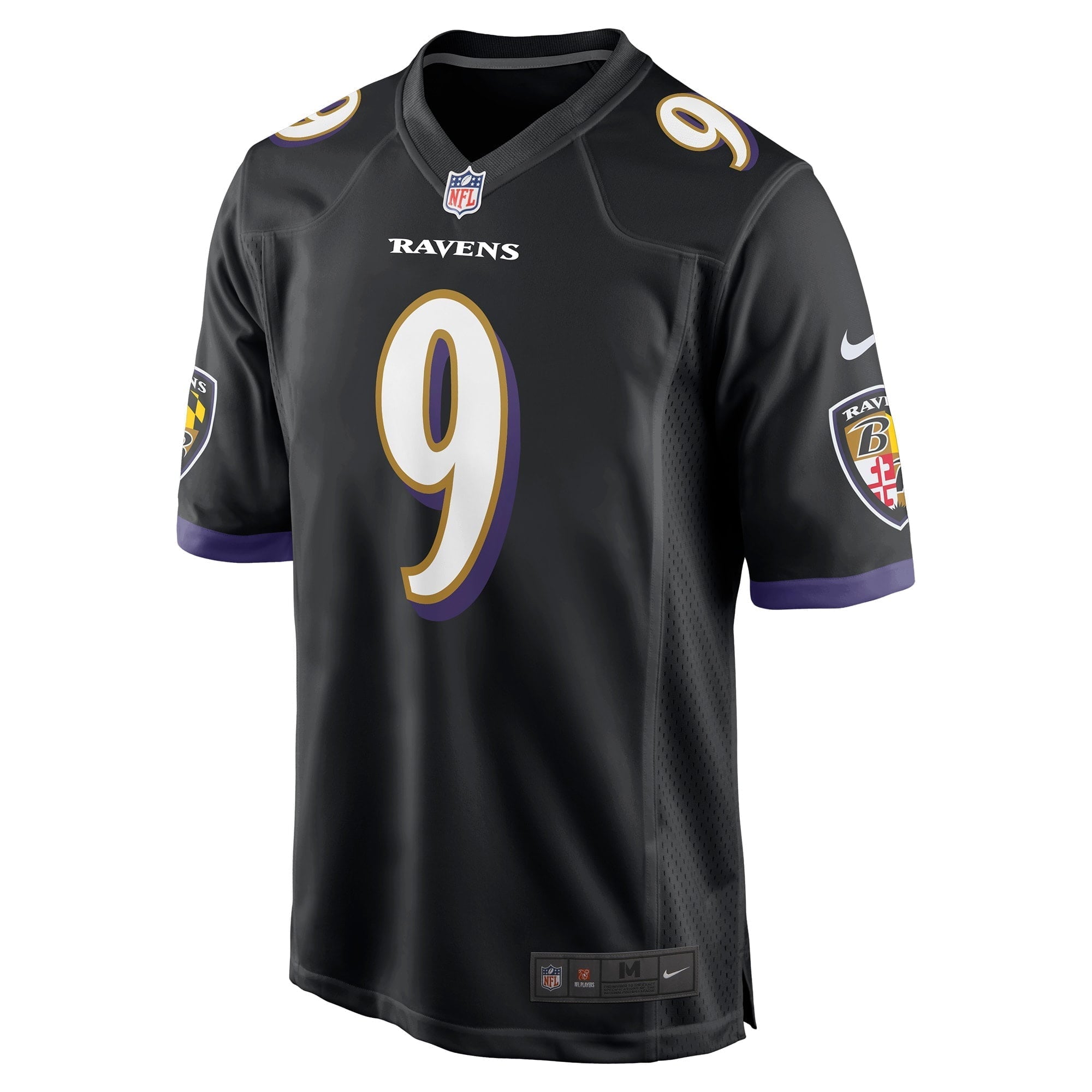 Men's Nike Justin Tucker Black Baltimore Ravens Player Game Jersey - vstockx