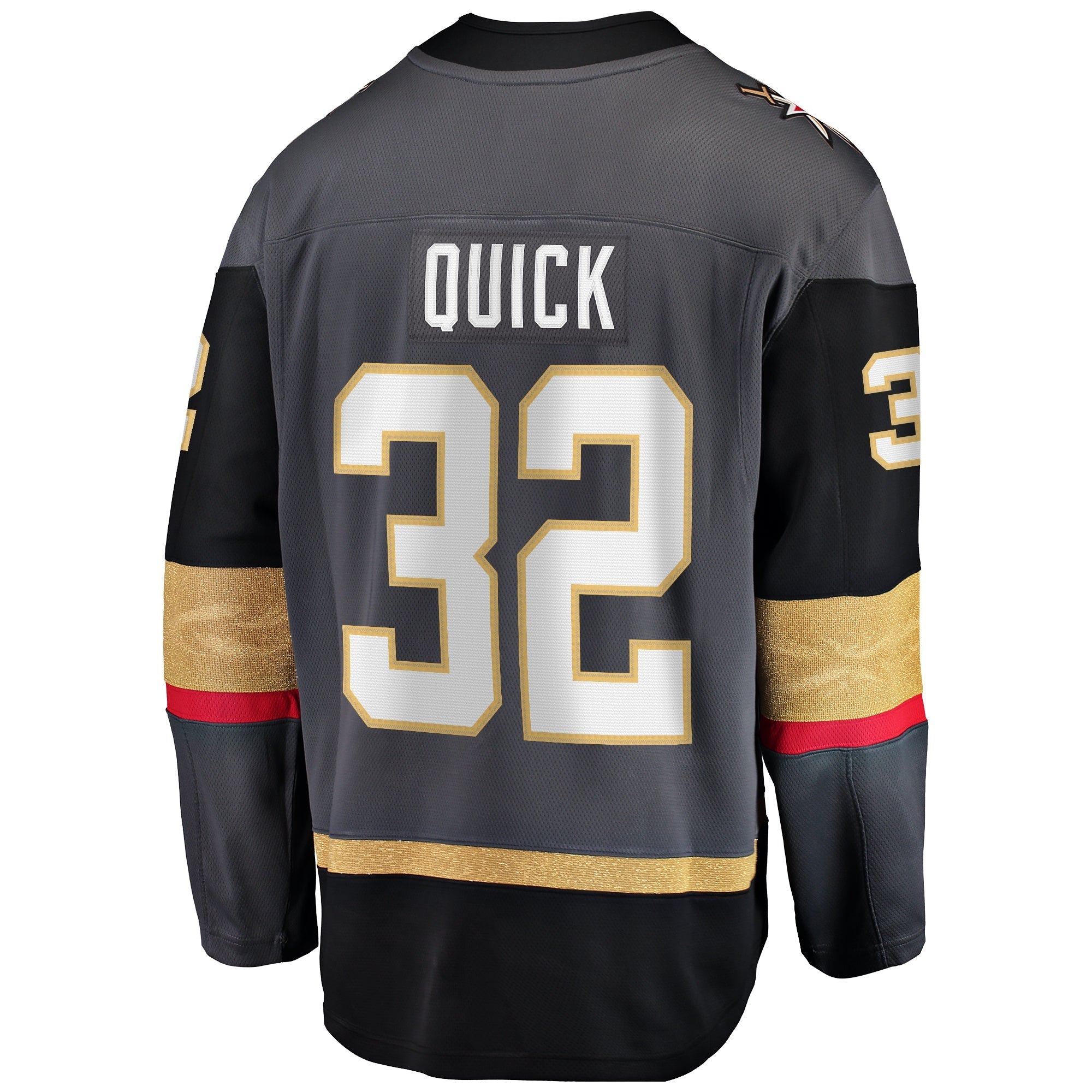 Men's Fanatics Branded Jonathan Quick Gray Vegas Golden Knights Home Breakaway Jersey - vstockx