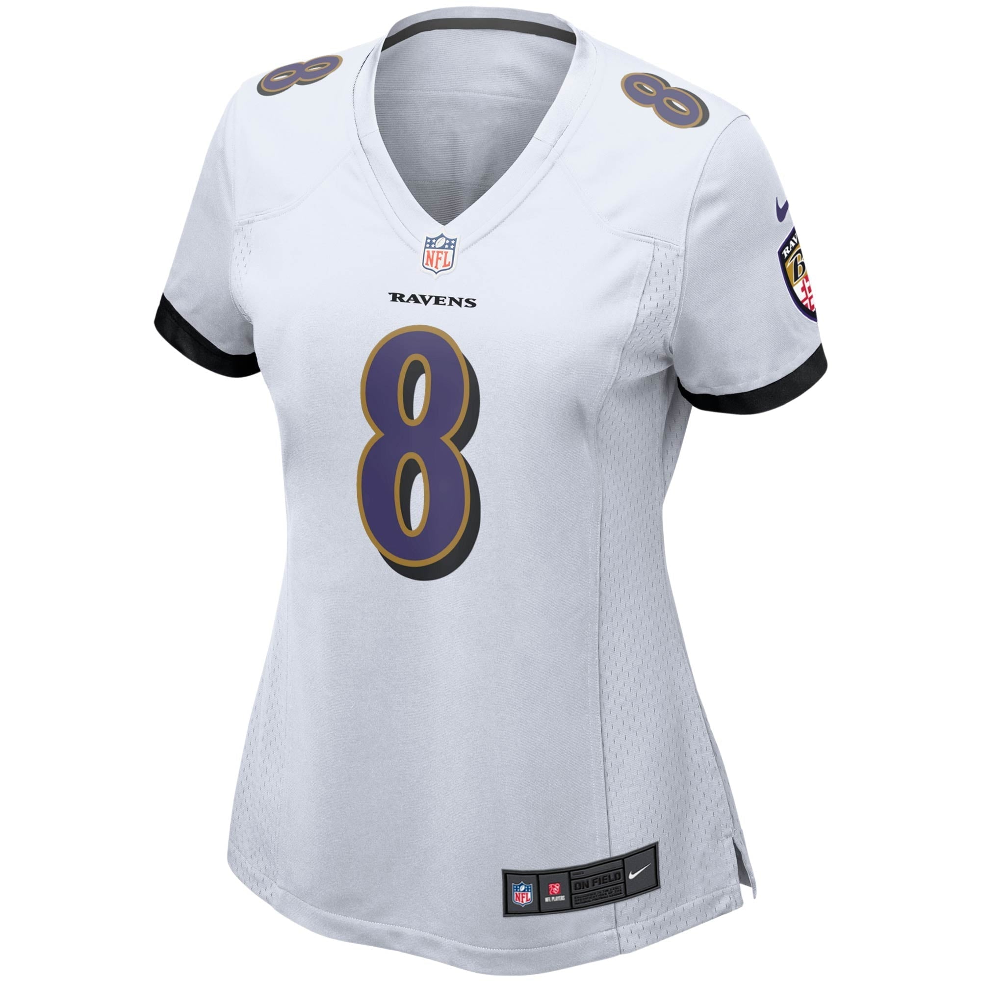 Women's Nike Lamar Jackson White Baltimore Ravens Game Jersey - vstockx