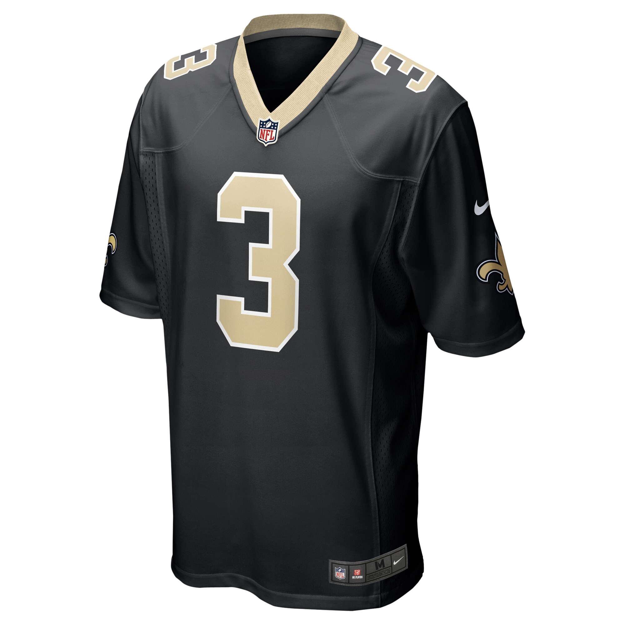 Jake Haener New Orleans Saints Nike Team Game Jersey - Black - vstockx
