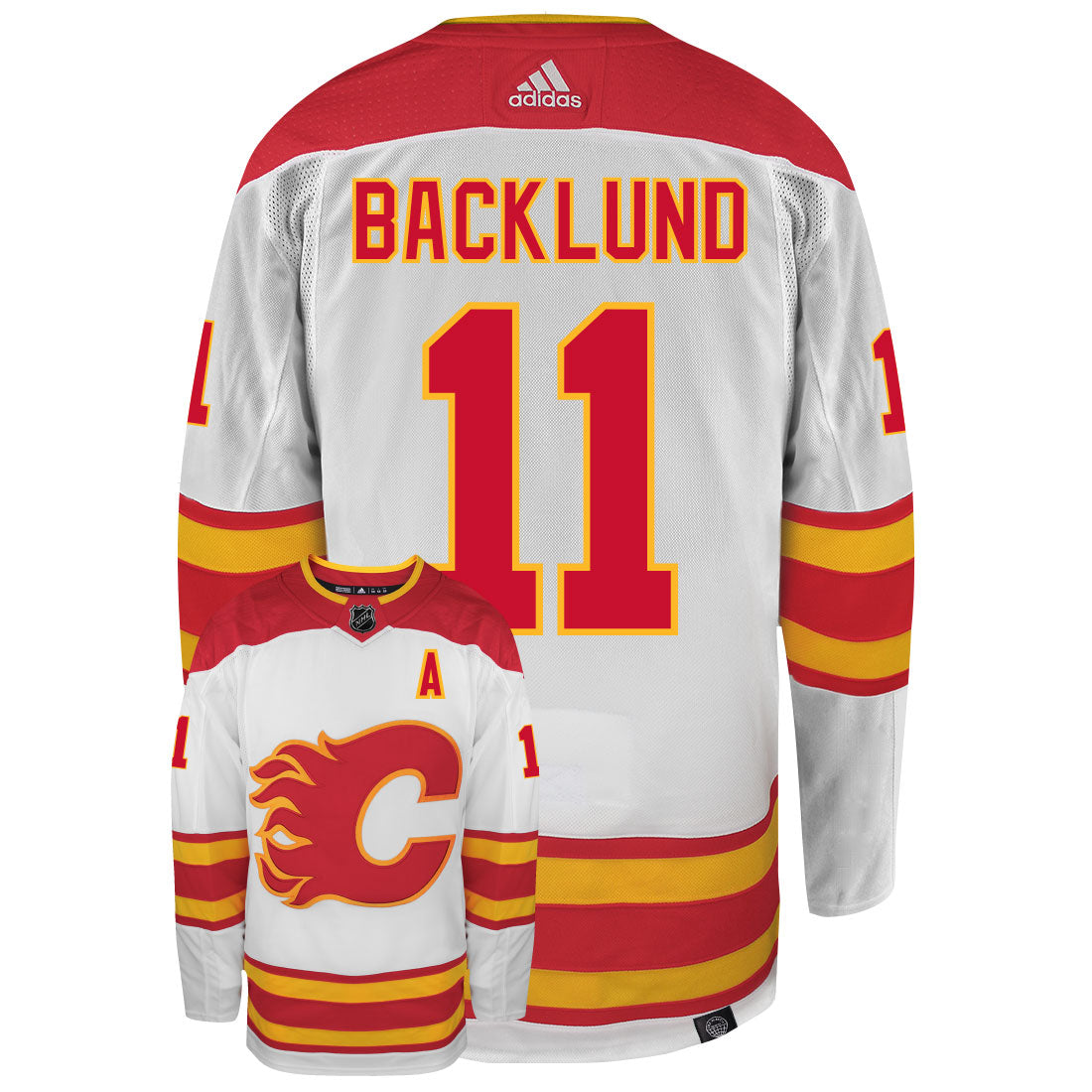 Mikael Backlund Calgary Flames Adidas Primegreen Authentic NHL Hockey Jersey - vstockx