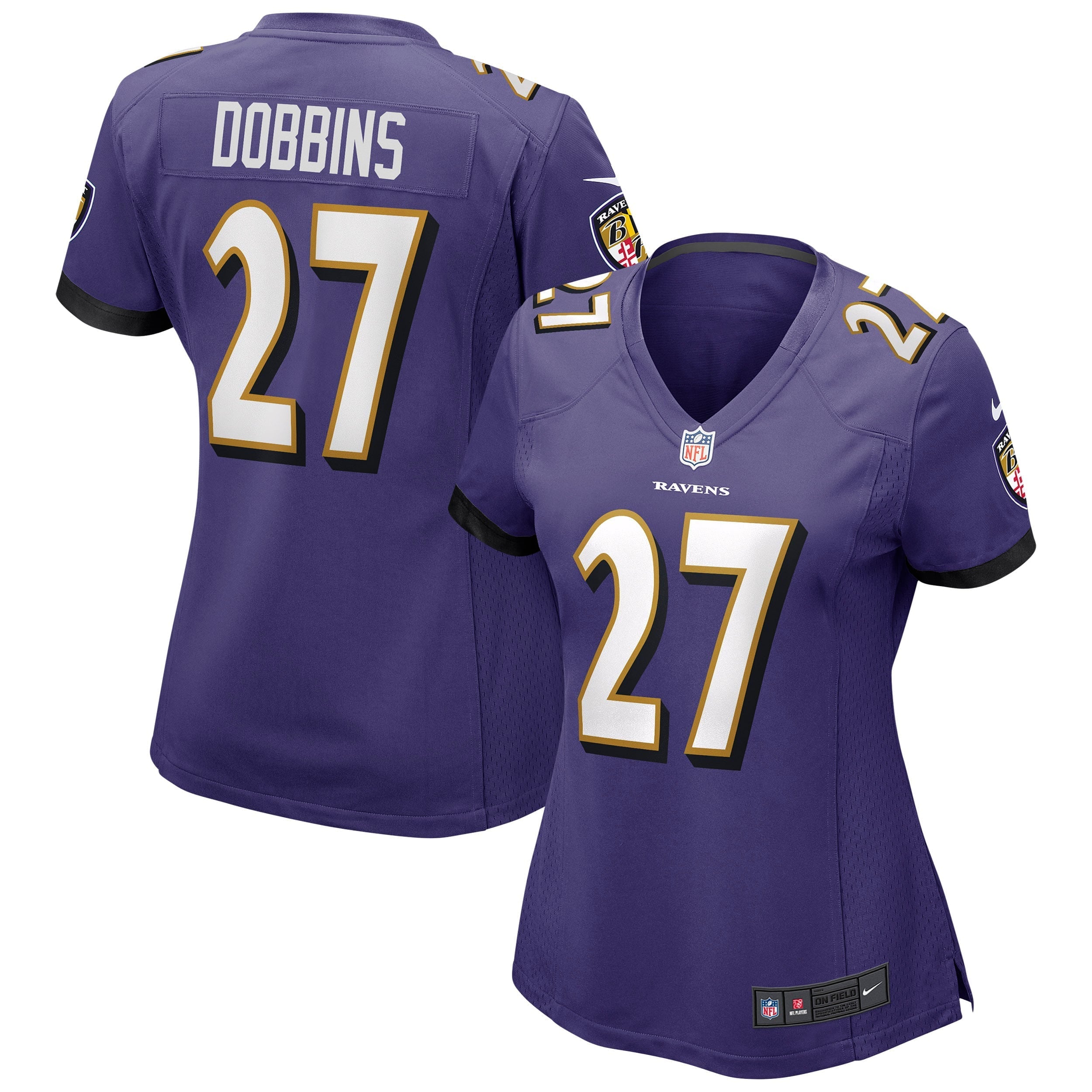 Women's Nike J.K. Dobbins Purple Baltimore Ravens Game Jersey - vstockx