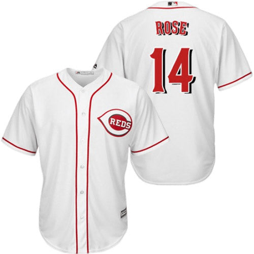 Men's Cincinnati Reds Pete Rose Replica Home Jersey - White - vstockx