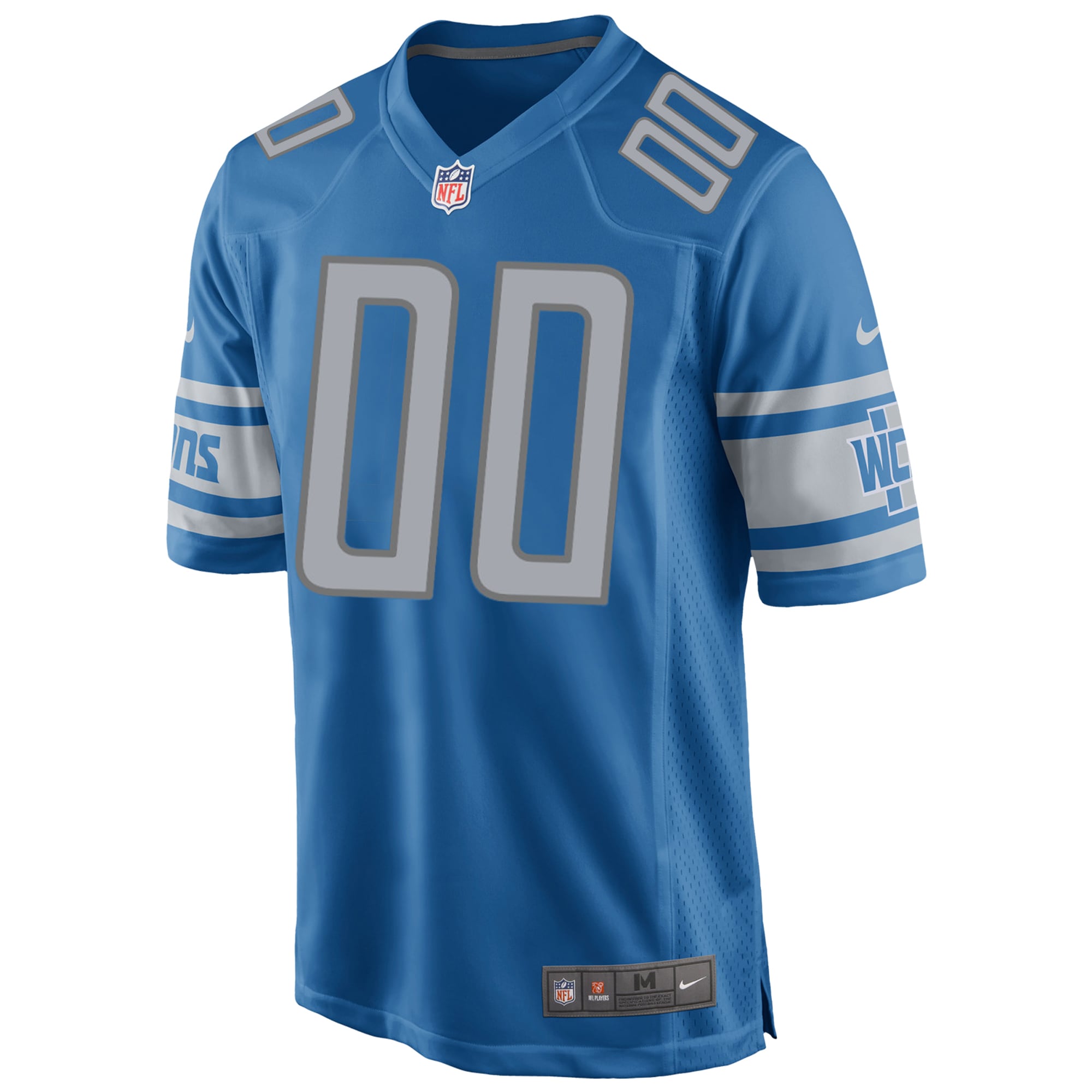 Detroit Lions Nike Custom Game Jersey - Blue - vstockx