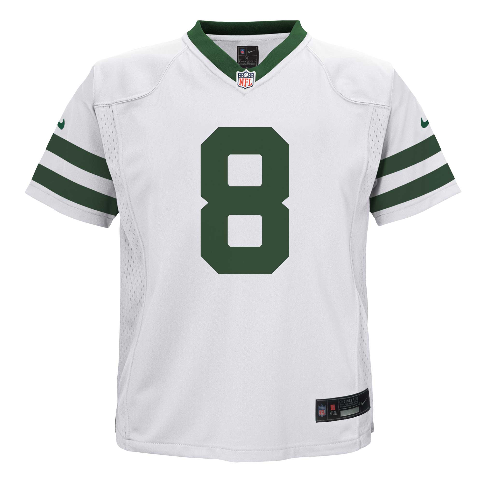 Aaron Rodgers New York Jets Nike Preschool Alternate Game Jersey - White - vstockx