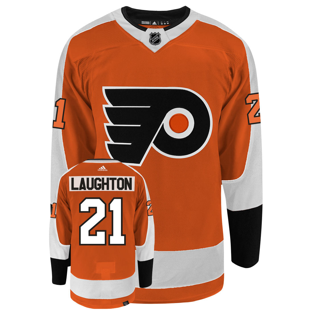 Scott Laughton Philadelphia Flyers Adidas Primegreen Authentic NHL Hockey Jersey - vstockx