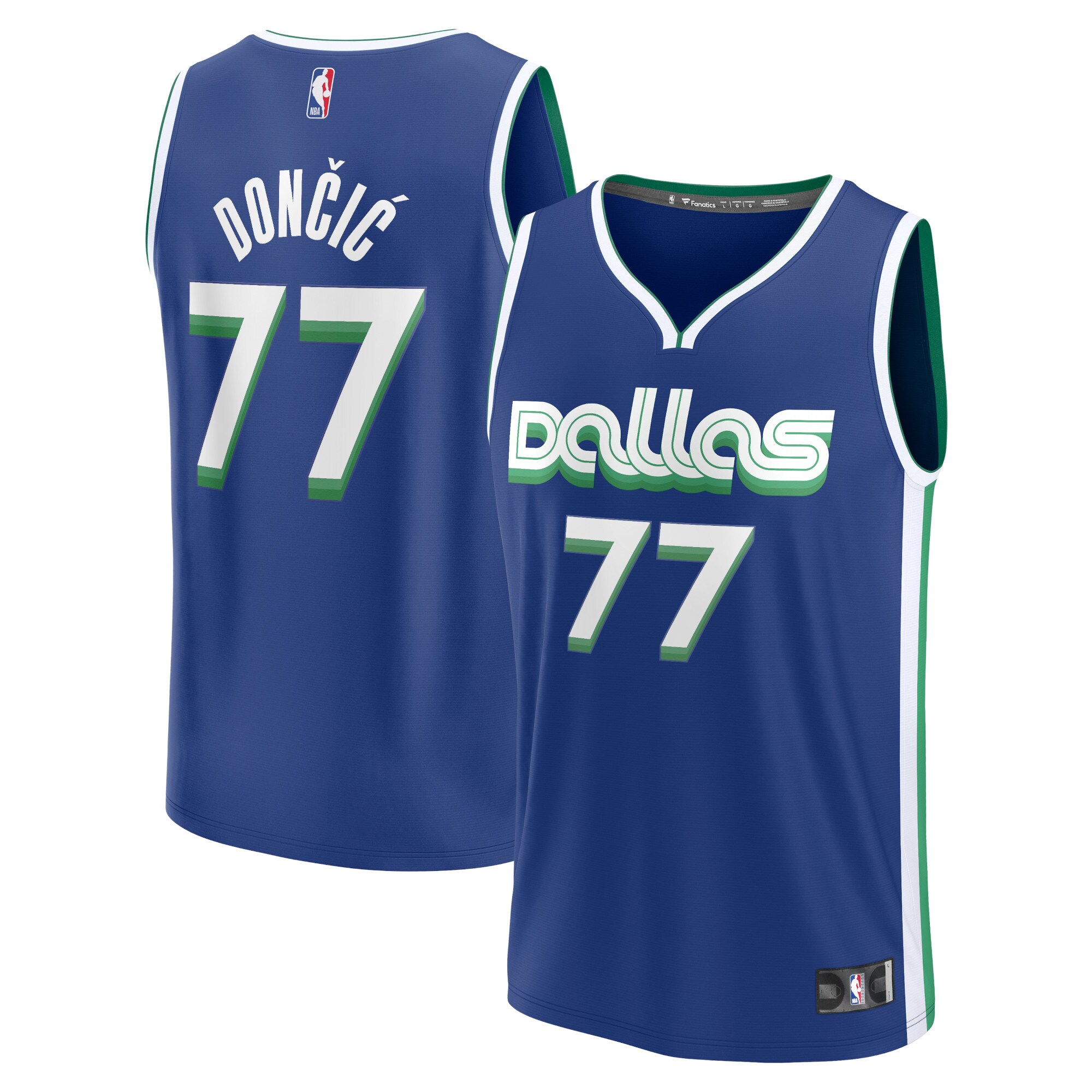 Luka Doncic Dallas Mavericks Fanatics Branded 2022/23 Fastbreak Jersey - City Edition - Blue - vstockx