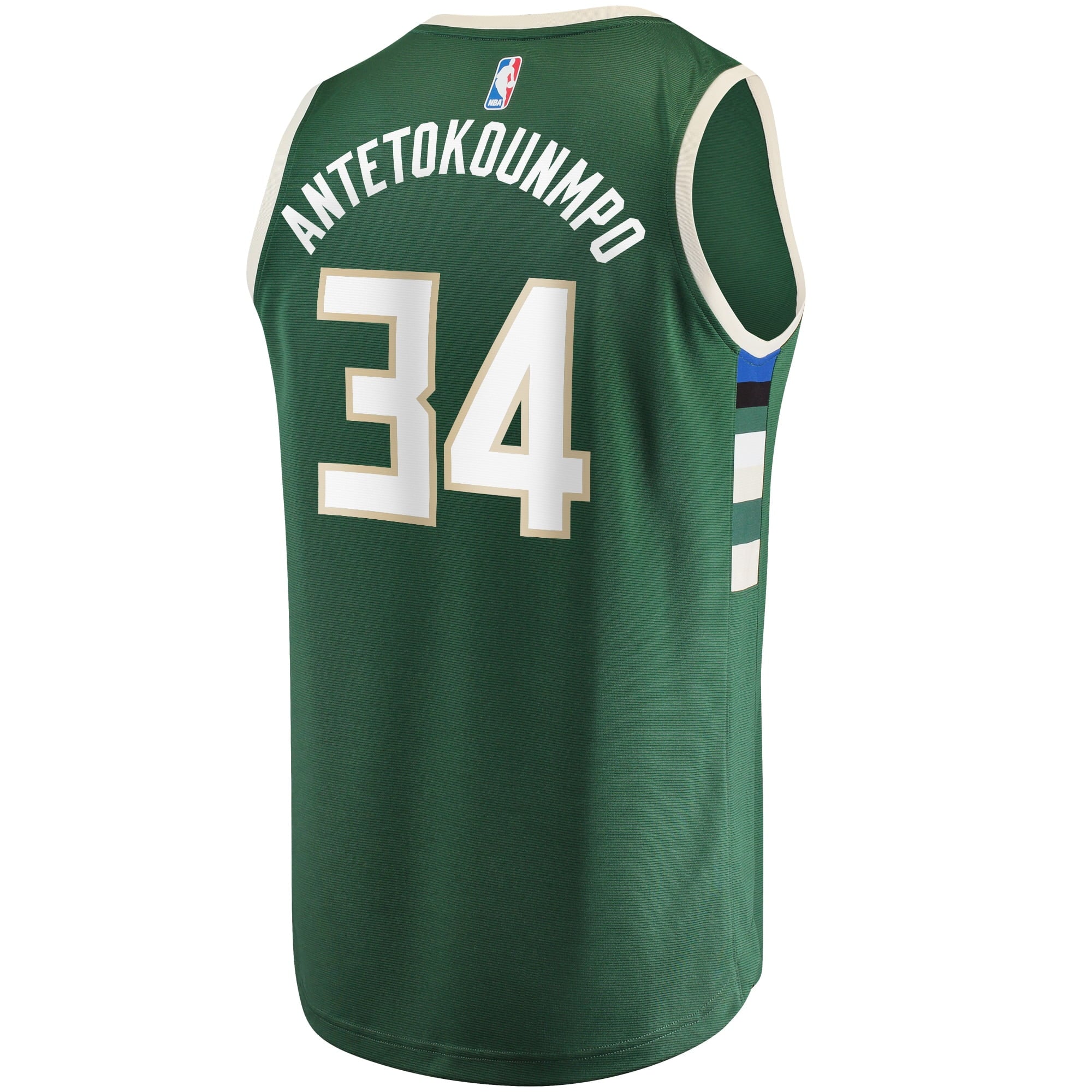 Men's Fanatics Branded Giannis Antetokounmpo Hunter Green Milwaukee Bucks Fast Break Replica Player Jersey - Icon - vstockx