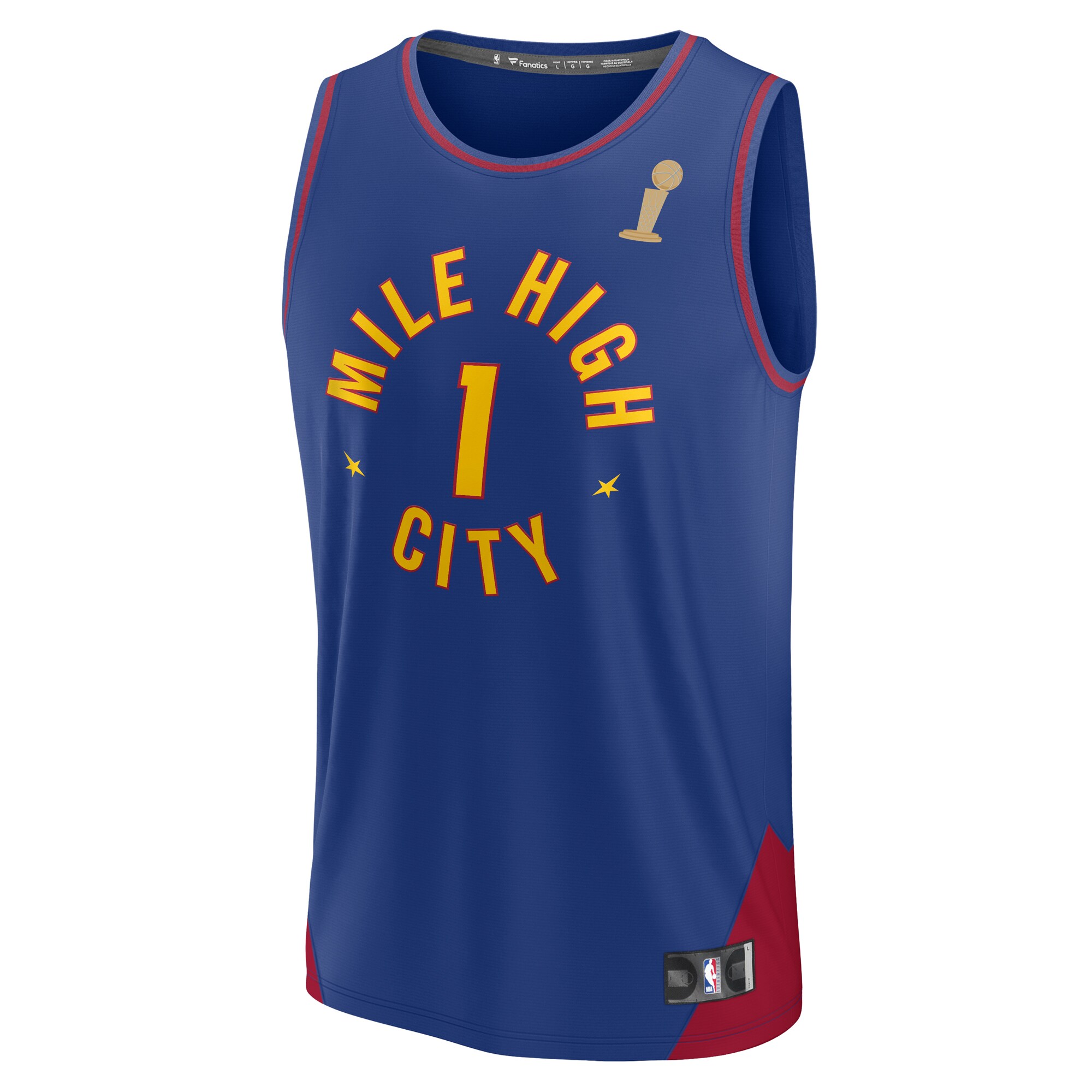 Michael Porter Jr. Denver Nuggets Fanatics Branded Blue 2023 NBA Finals Champions Fast Break Player Jersey - Statement Edition - vstockx