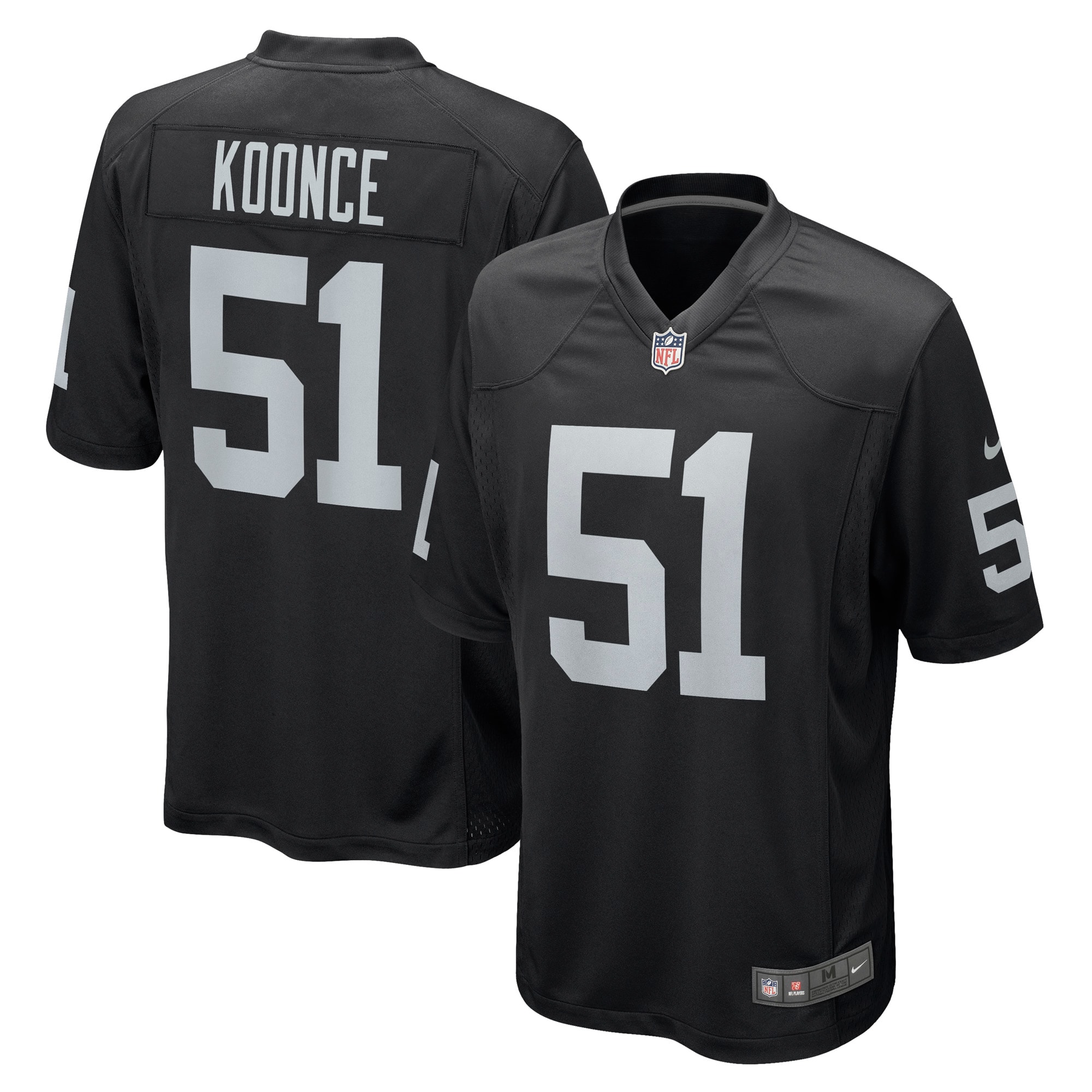 Malcolm Koonce Las Vegas Raiders Nike Game Jersey - Black - vstockx