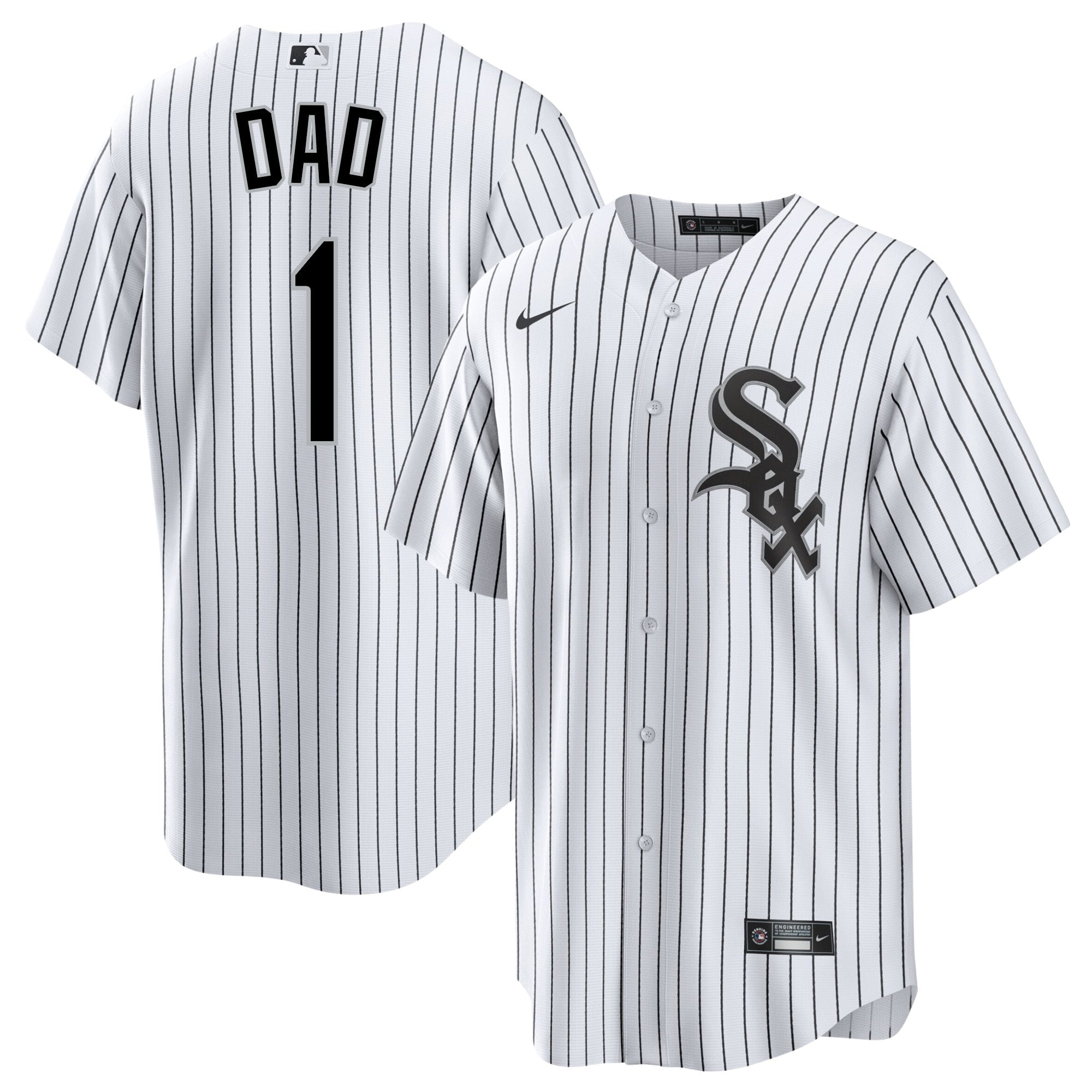 Father's Day #1 Dad Chicago White Sox Nike Men's Home Replica Jersey - vstockx