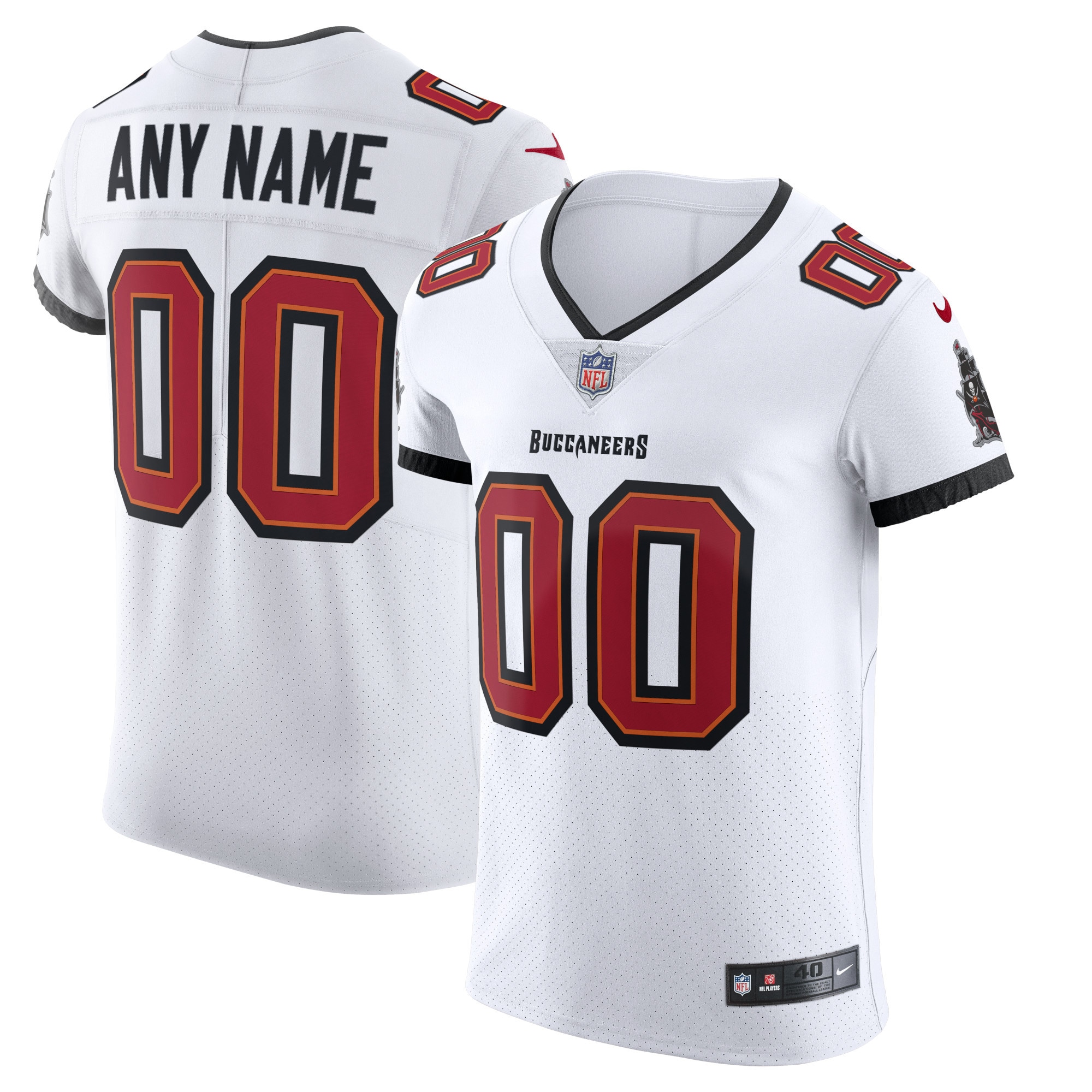 Tampa Bay Buccaneers Nike Vapor Elite Custom Jersey - White - vstockx
