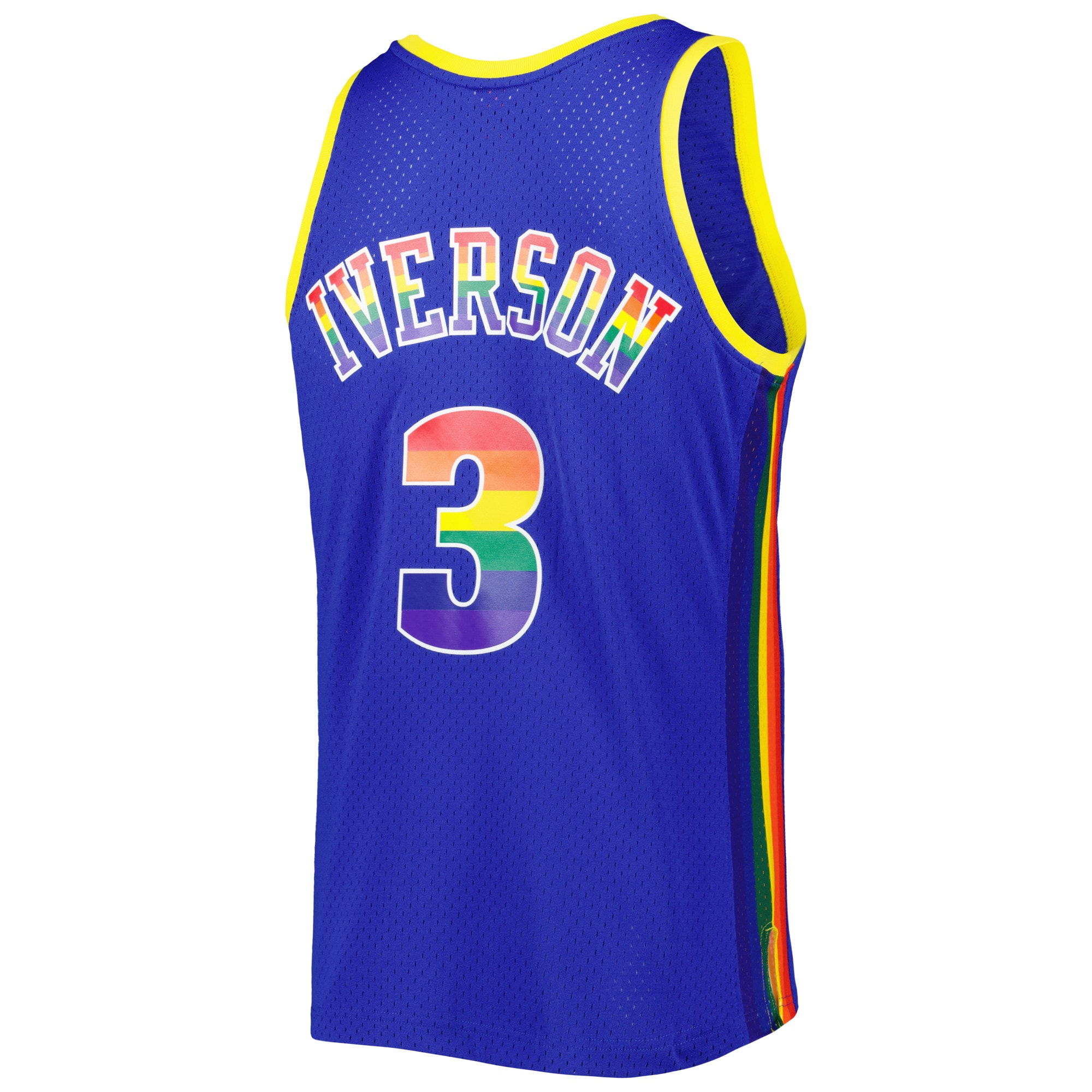 Allen Iverson Denver Nuggets Mitchell & Ness 2006/07 Hardwood Classics Reload 3.0 Swingman Jersey - Royal - vstockx