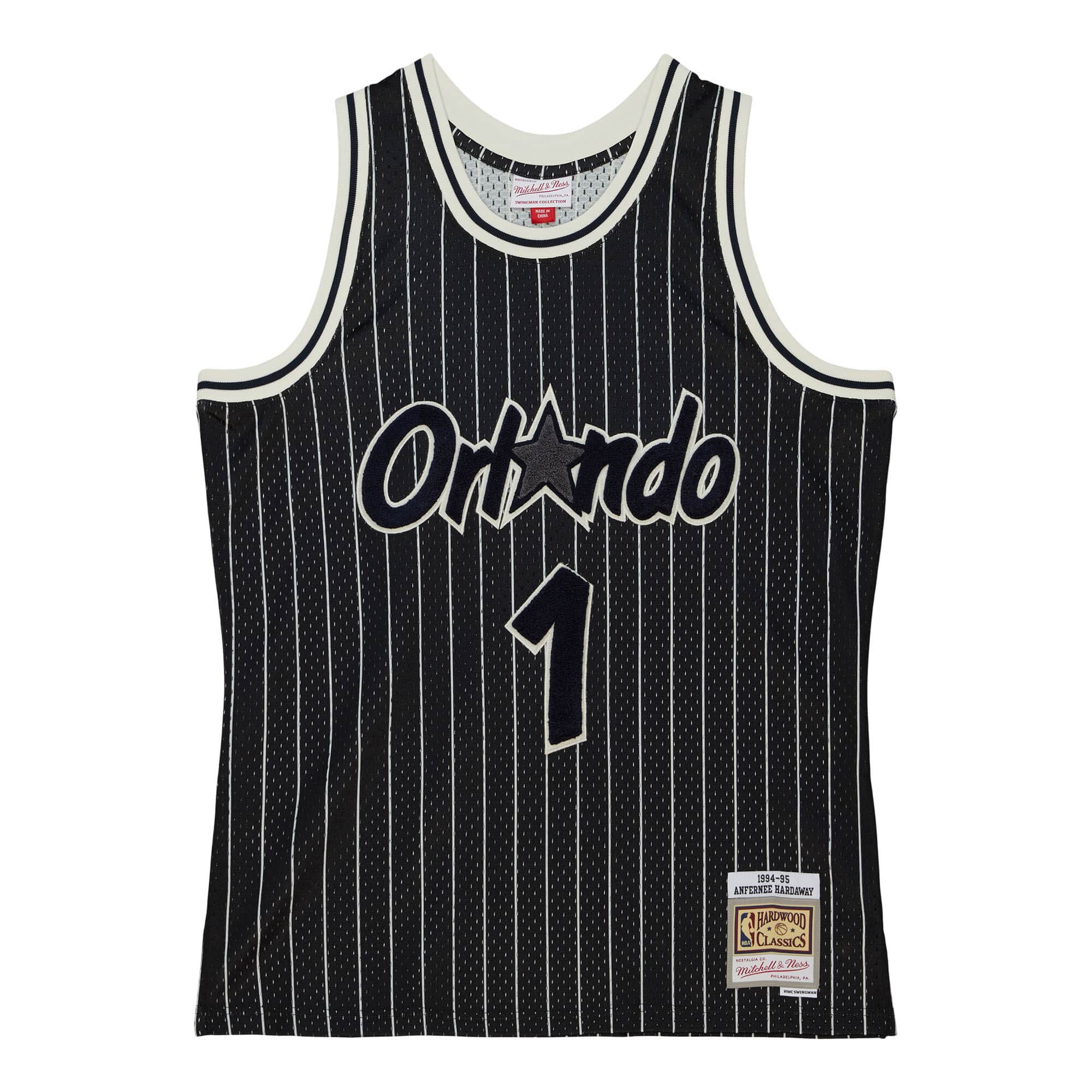 Off Court Chenille Swingman Penny Hardaway Orlando Magic 1994-95 Jersey - vstockx