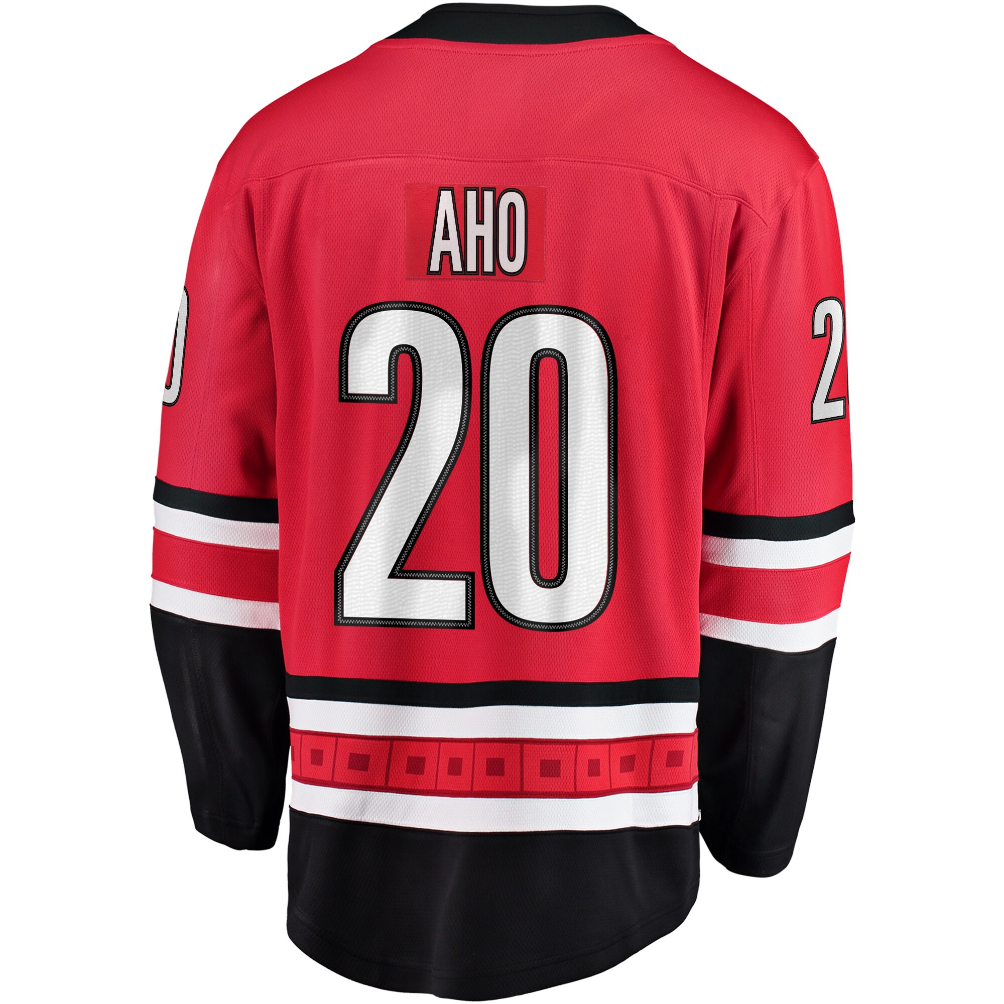 Sebastian Aho Carolina Hurricanes Fanatics Branded Alternate Premier Breakaway Player Jersey - Red - vstockx